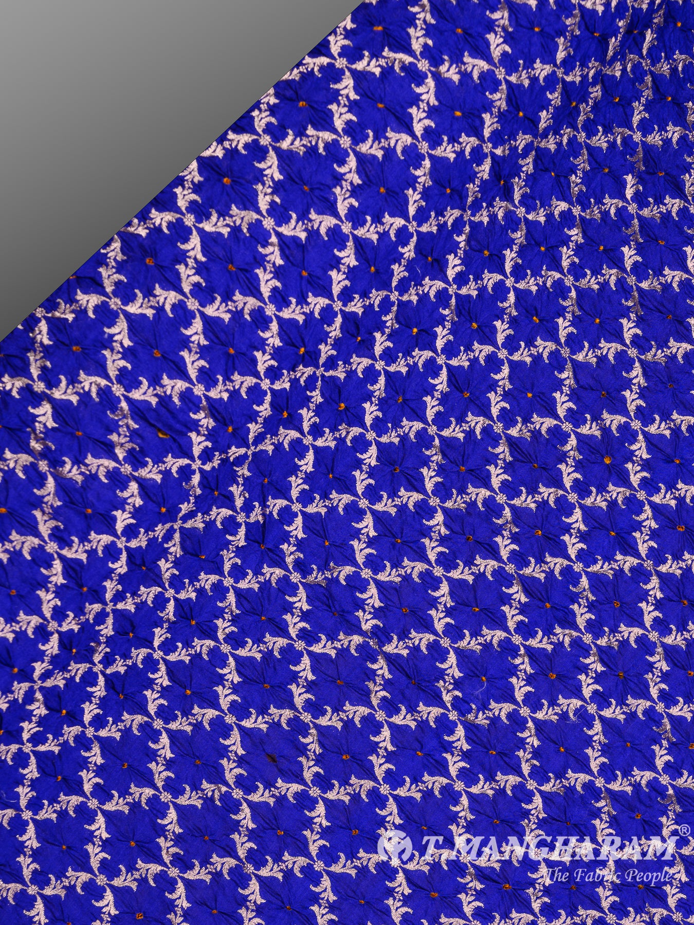 Blue Banaras Fabric - EB5782 view-2