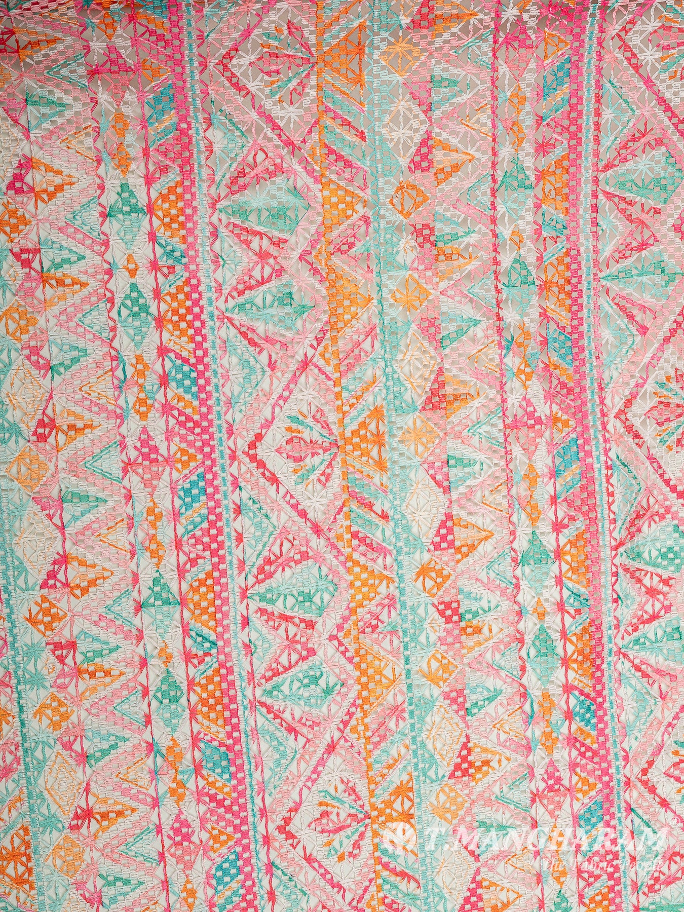 Multicolor Crochet Cotton Fabric - EC9739 view-3