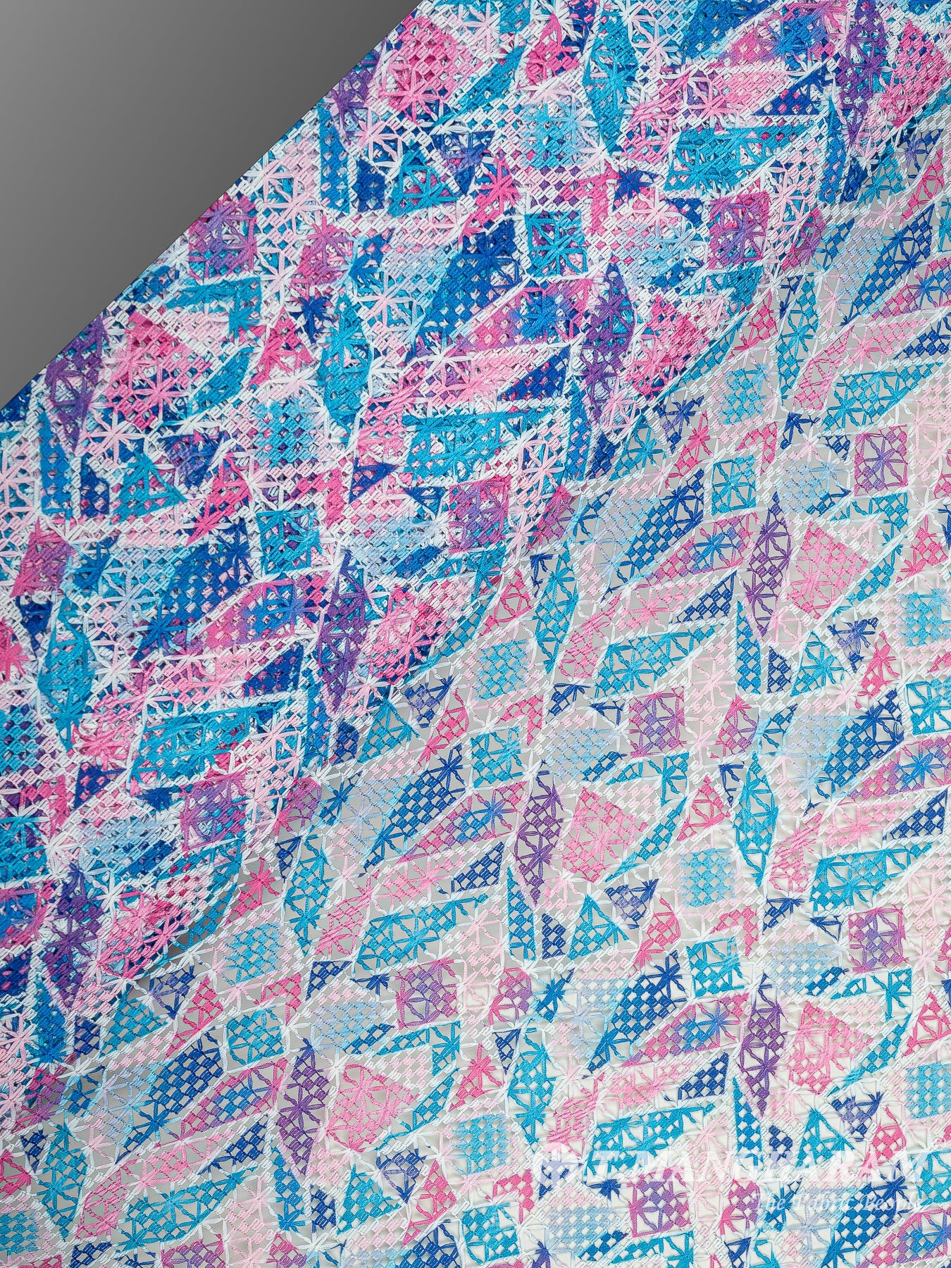 Multicolor Crochet Cotton Fabric - EC9741 view-2