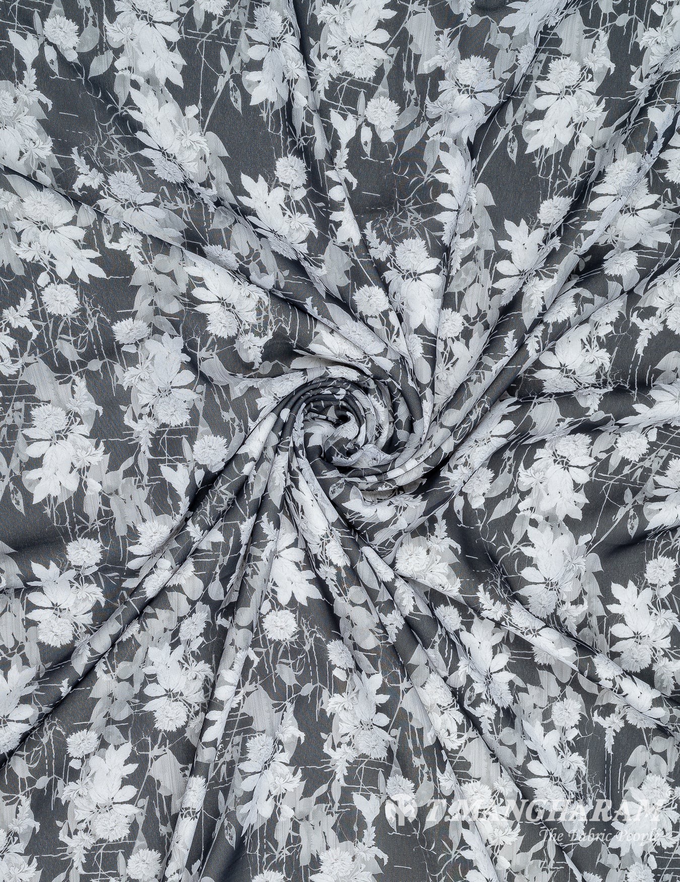 White Georgette Fabric - EB7226 view-1