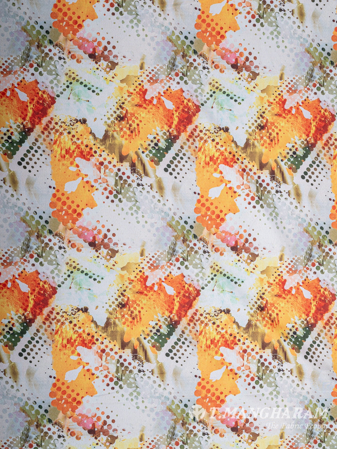 White Crepe Fabric - EC11235