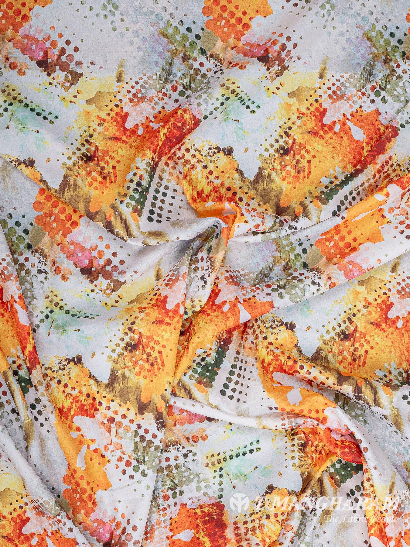 White Crepe Fabric - EC11235