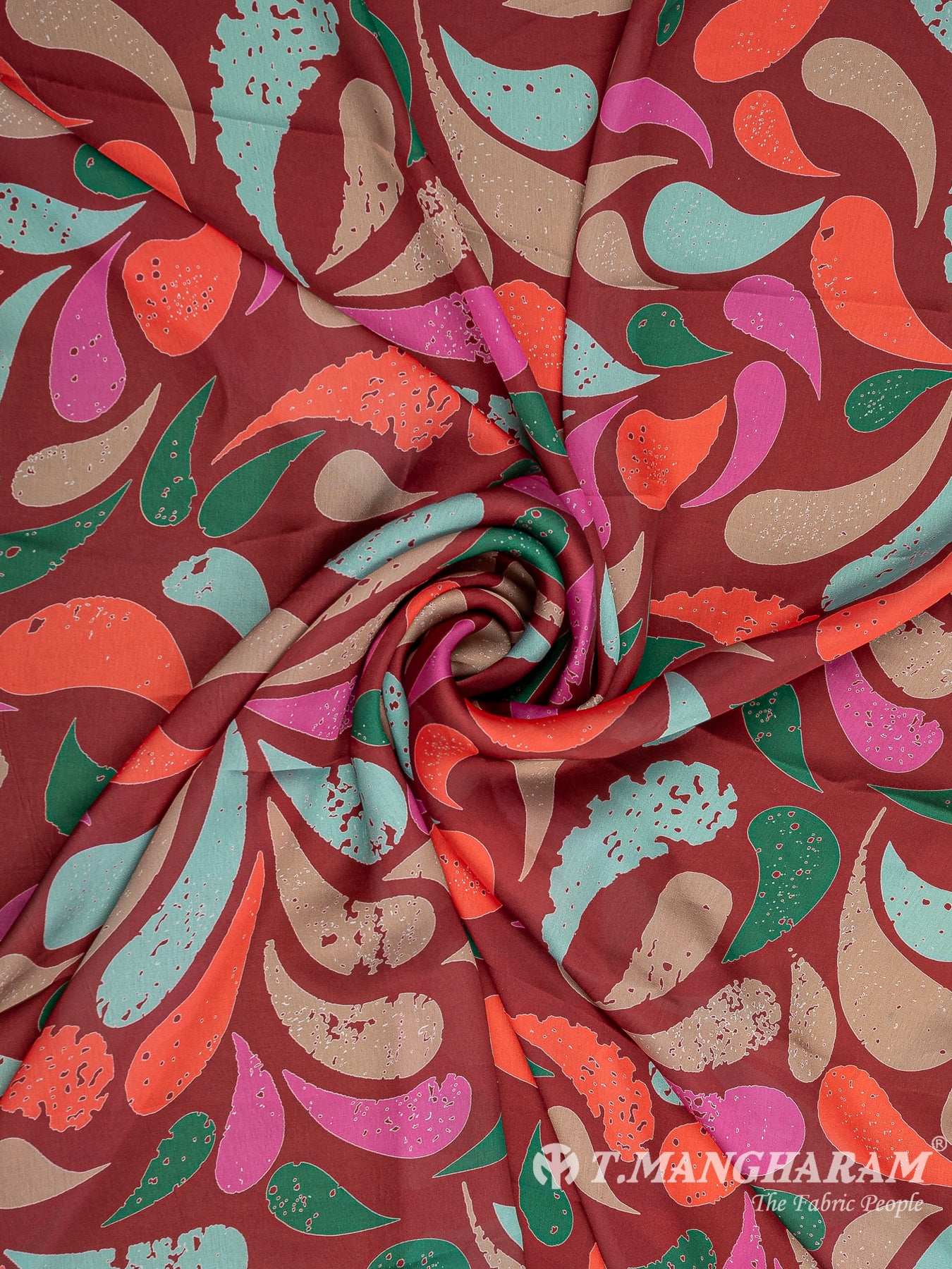 Multicolor Satin Fabric - EC9401 view-1