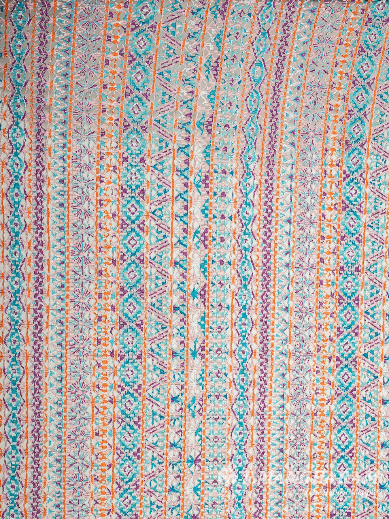 Multicolor Crochet Cotton Fabric - EC9737 view-3