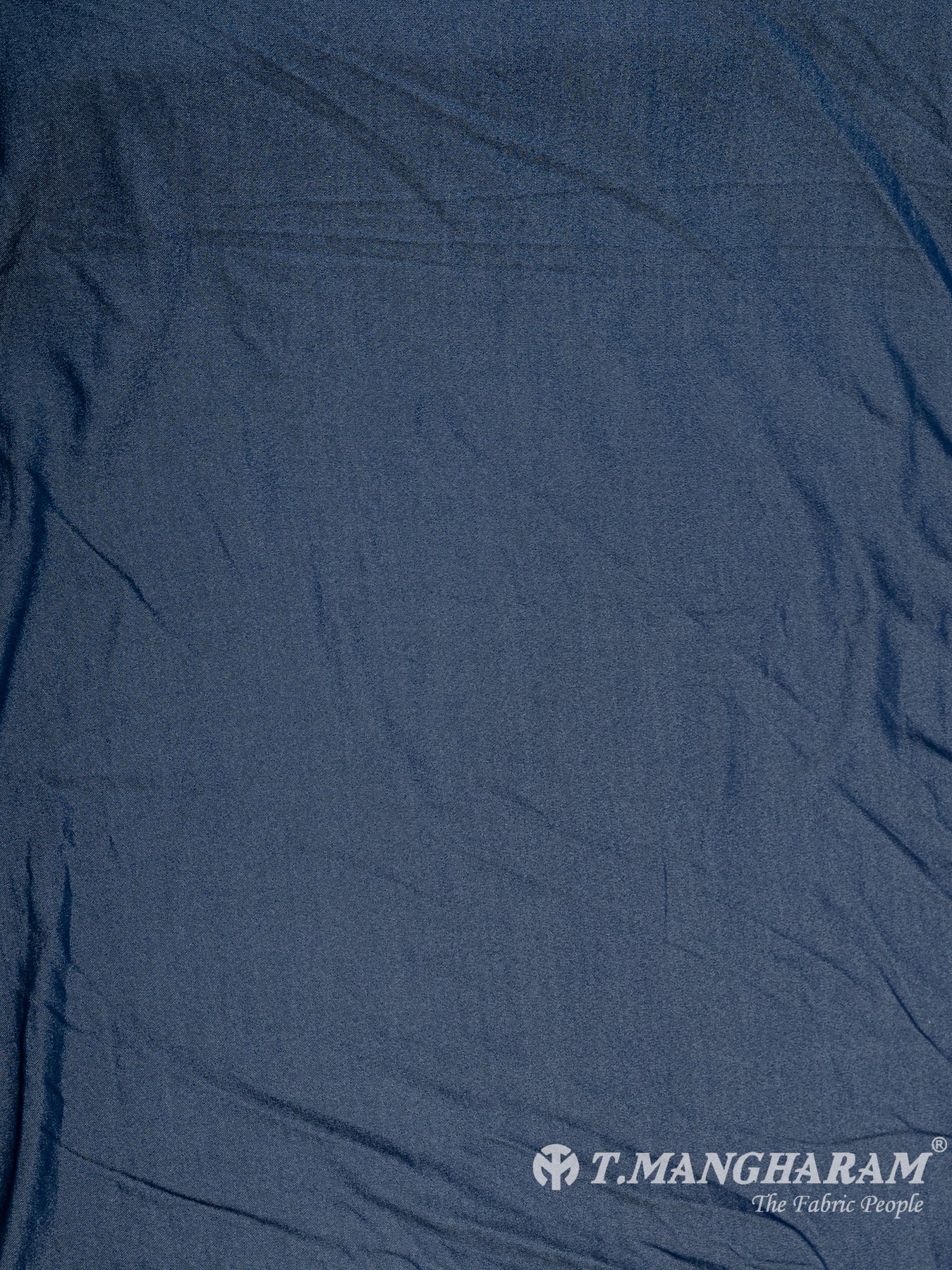Blue Denim Embroidery Fabric - EB6555 view-4