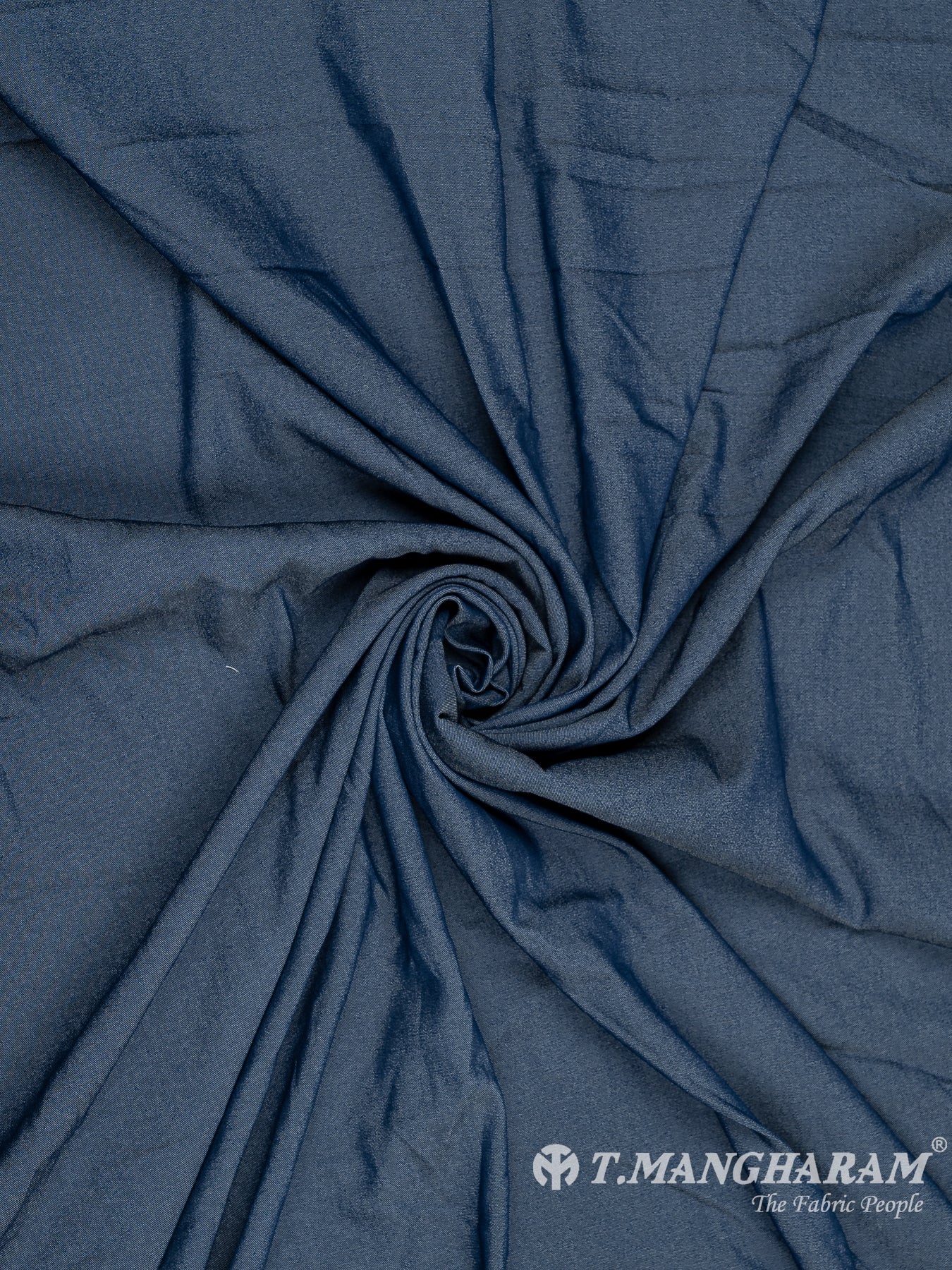 Blue Denim Embroidery Fabric - EB6574 view-1