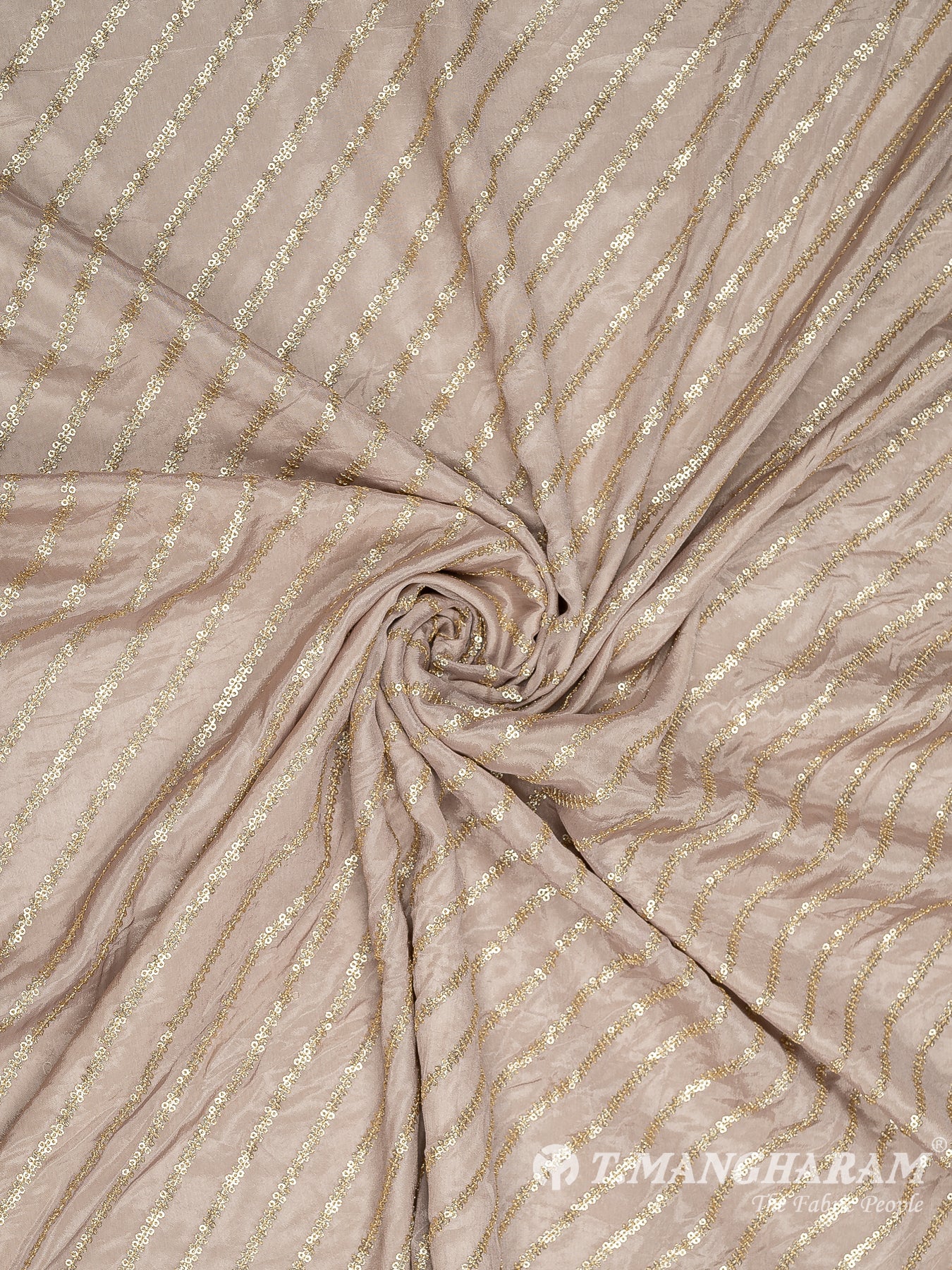 Brown Chinnon Silk Fabric - EC8720 view-1