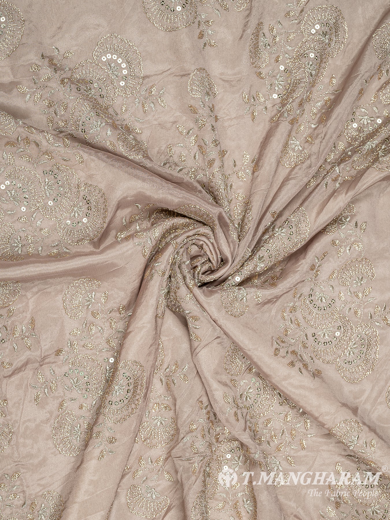 Mauve Chinnon Silk Fabric - EC8723 view-1