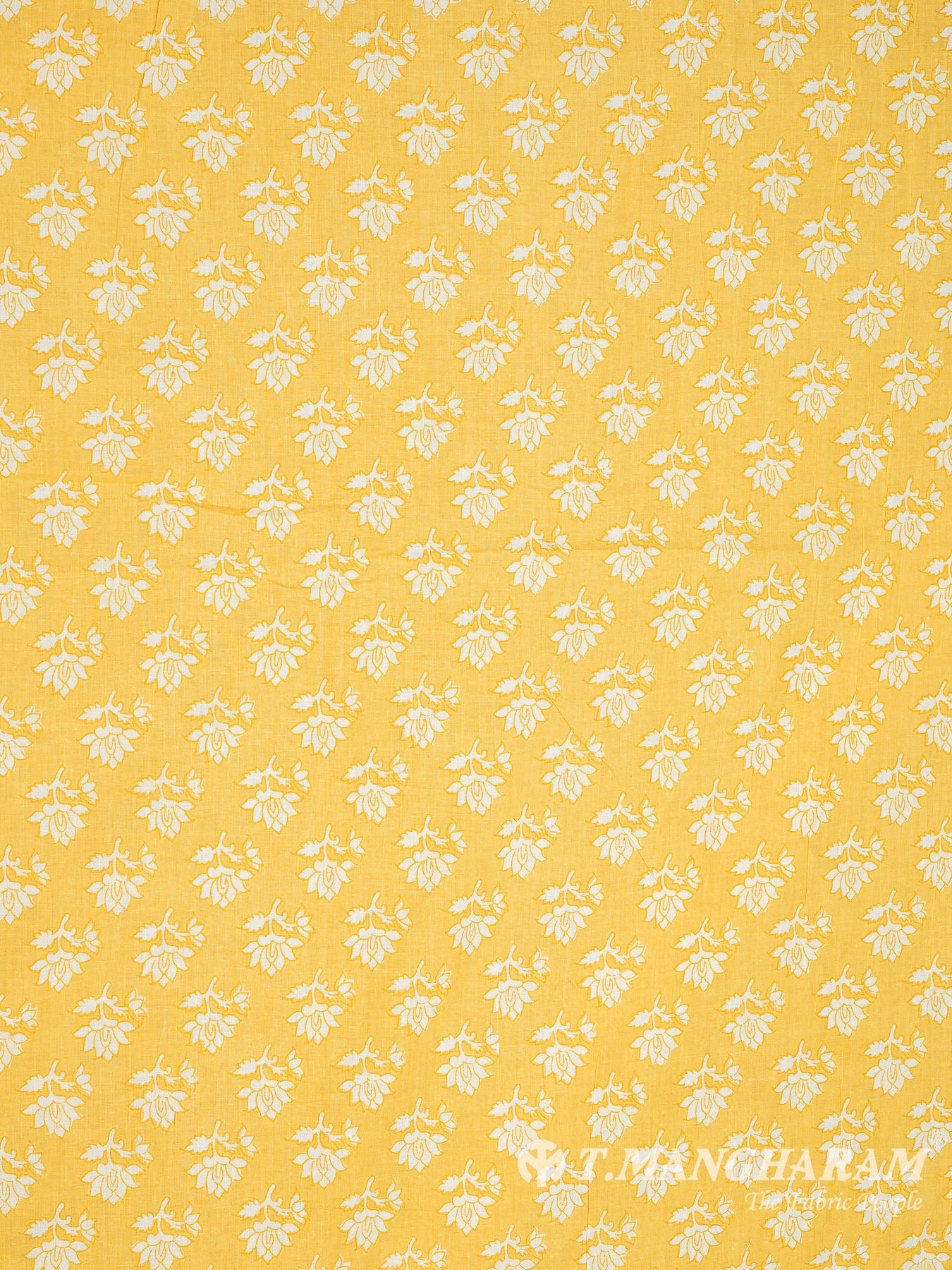 Yellow Cotton Fabric - EC8347 view-3