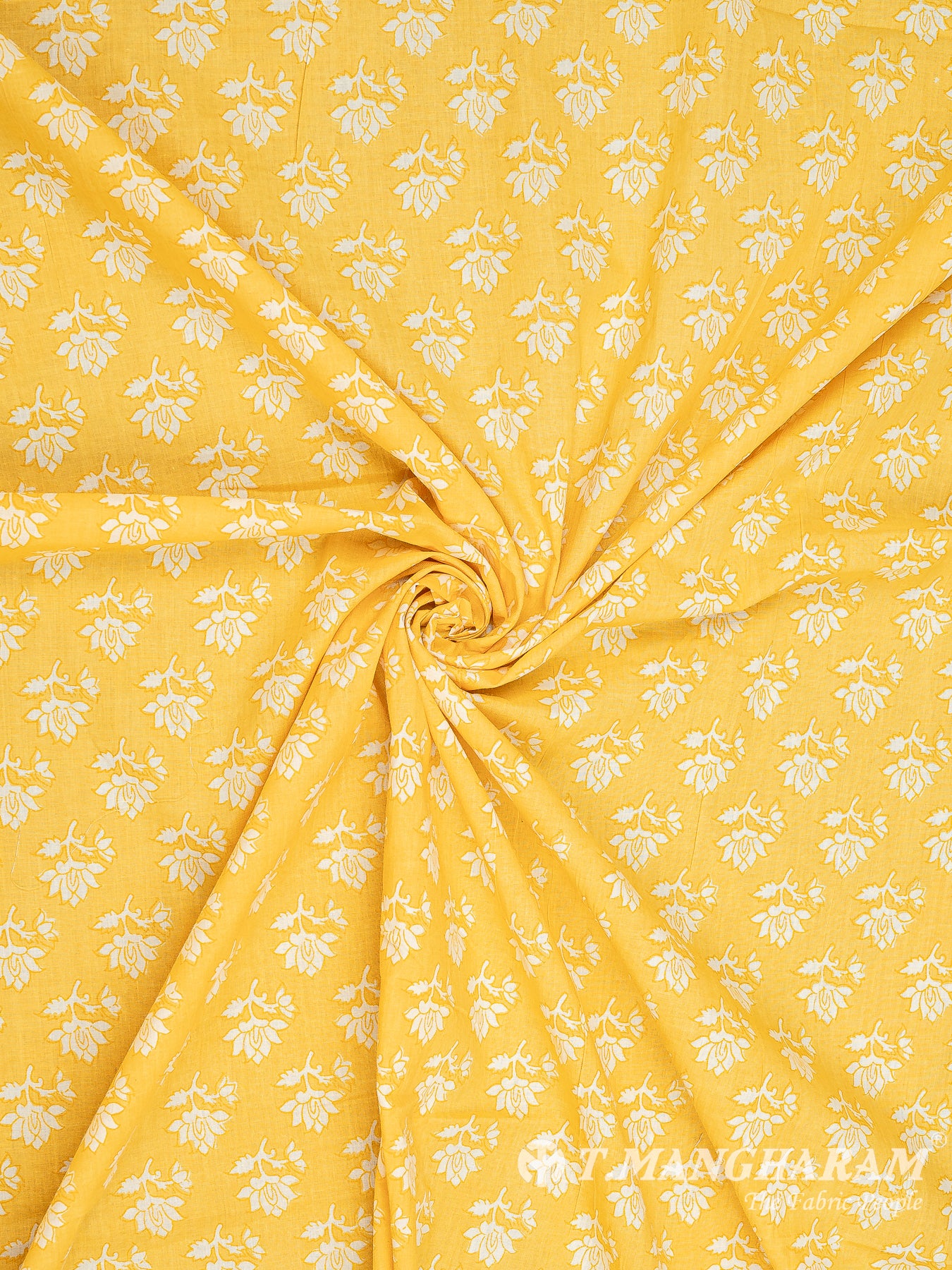 Yellow Cotton Fabric - EC8347 view-1