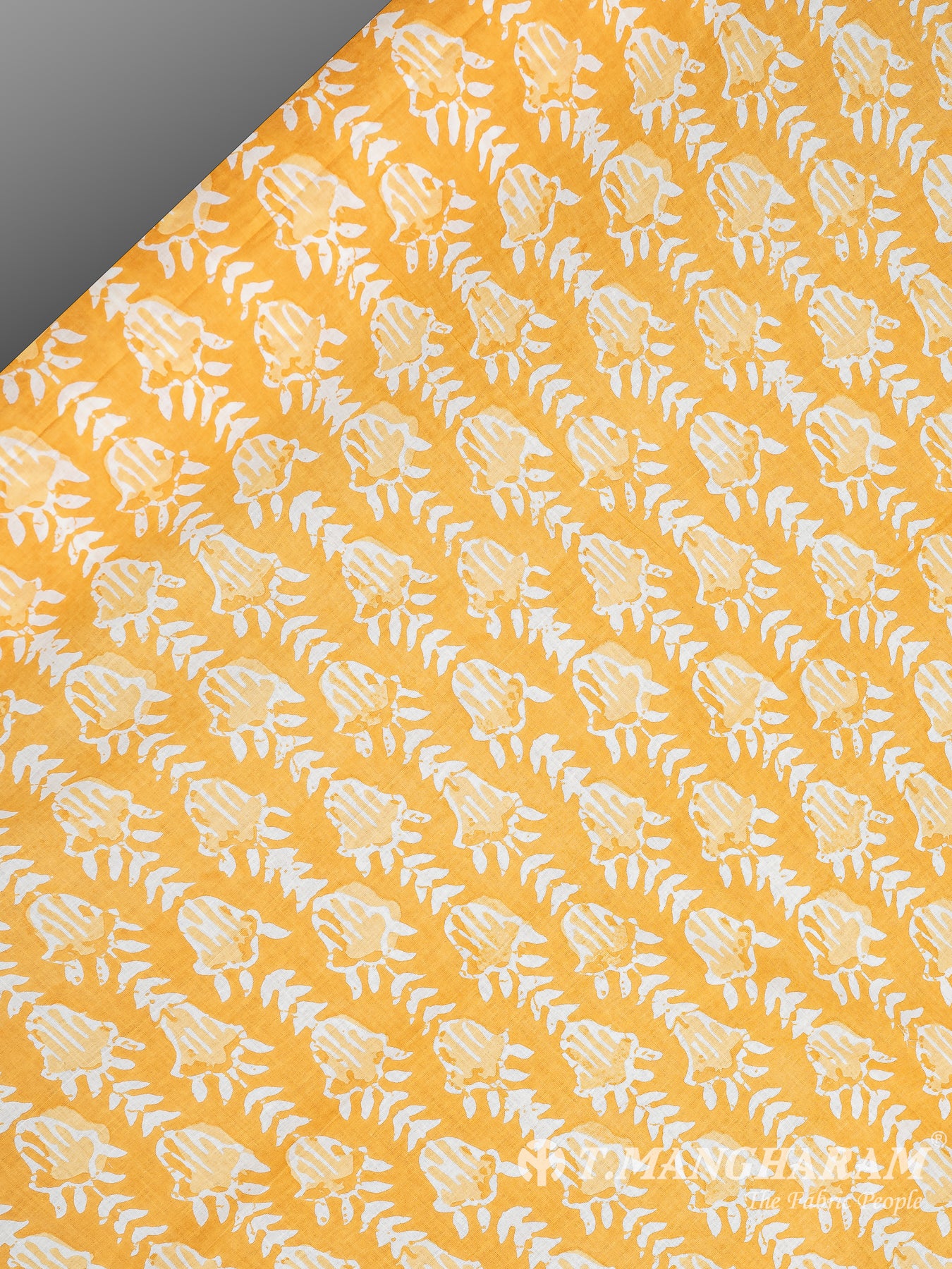 Yellow Cotton Fabric - EC8350 view-2