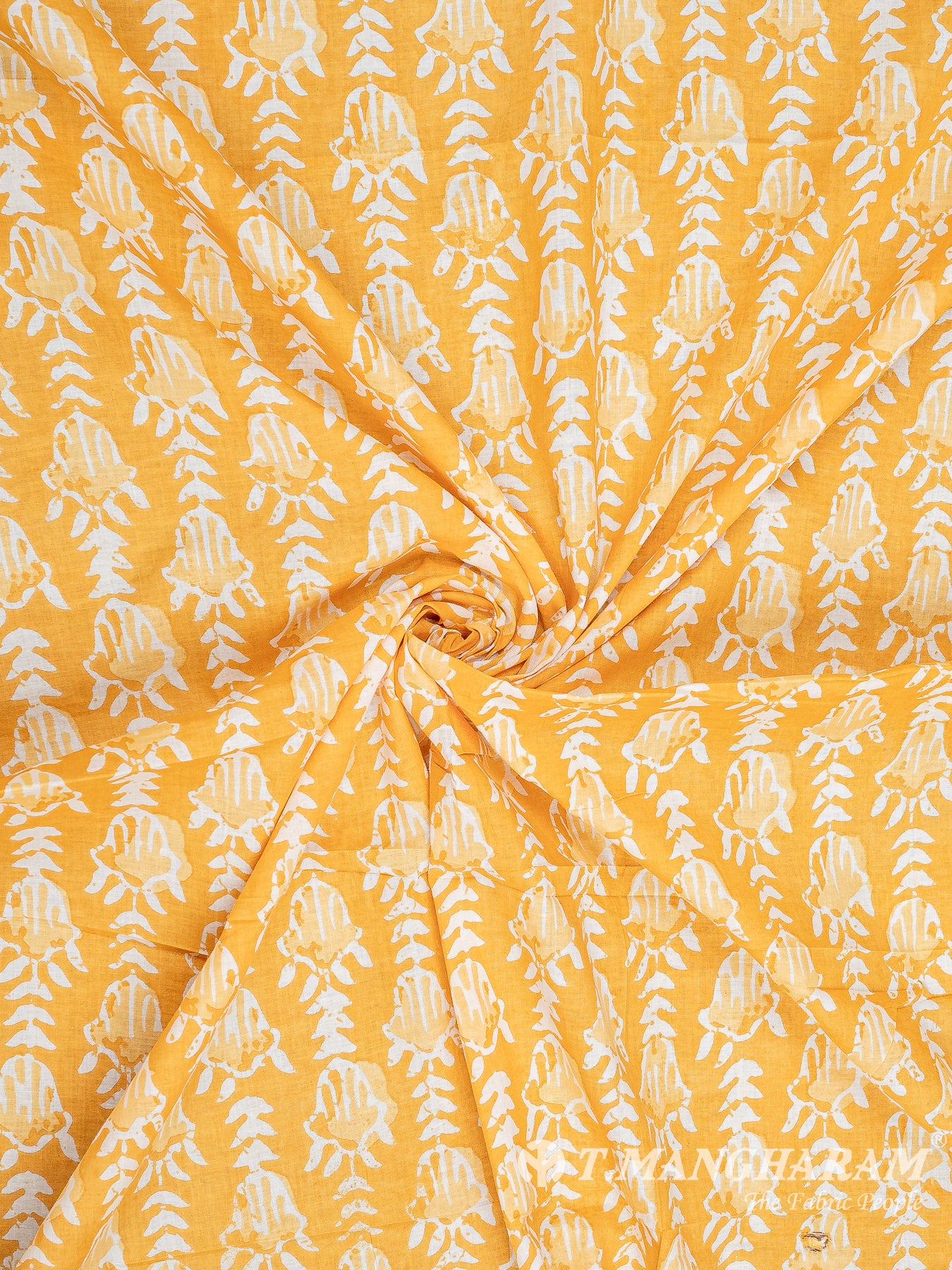 Yellow Cotton Fabric - EC8350 view-1