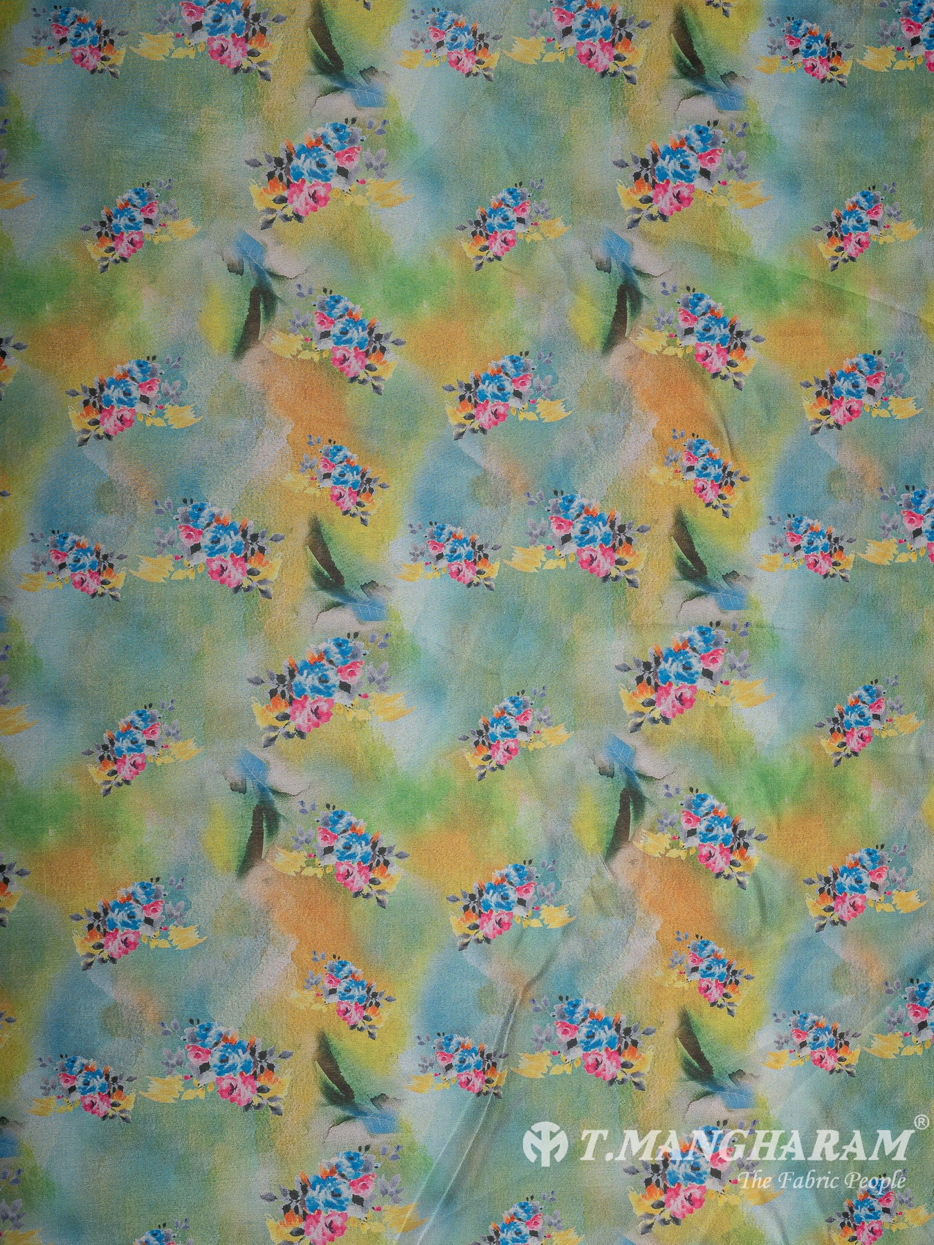 Green Organza Fabric - EC11184