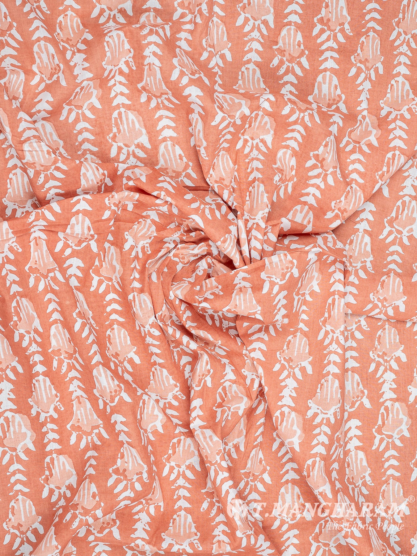 Peach Cotton Fabric - EC8348 view-4