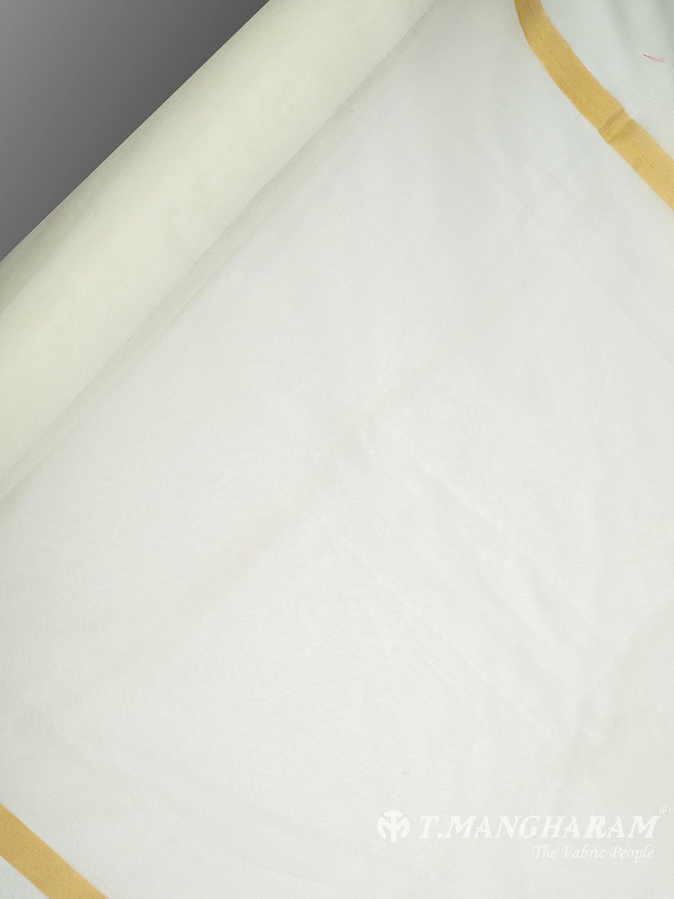 White Tissue and Shimmer Fabric - EC10073 view-2