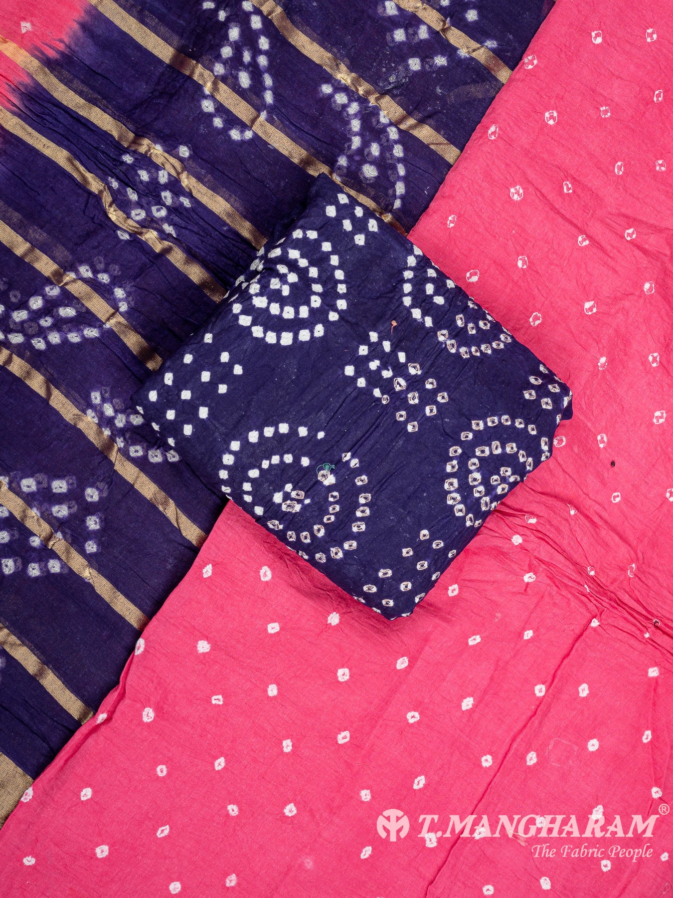 Multicolor Cotton Chudidhar Fabric Set - EG1812 view-1