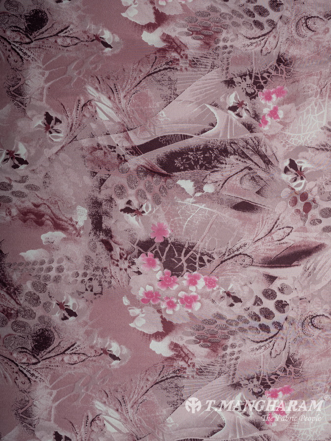 Violet Crepe Fabric - EB8253