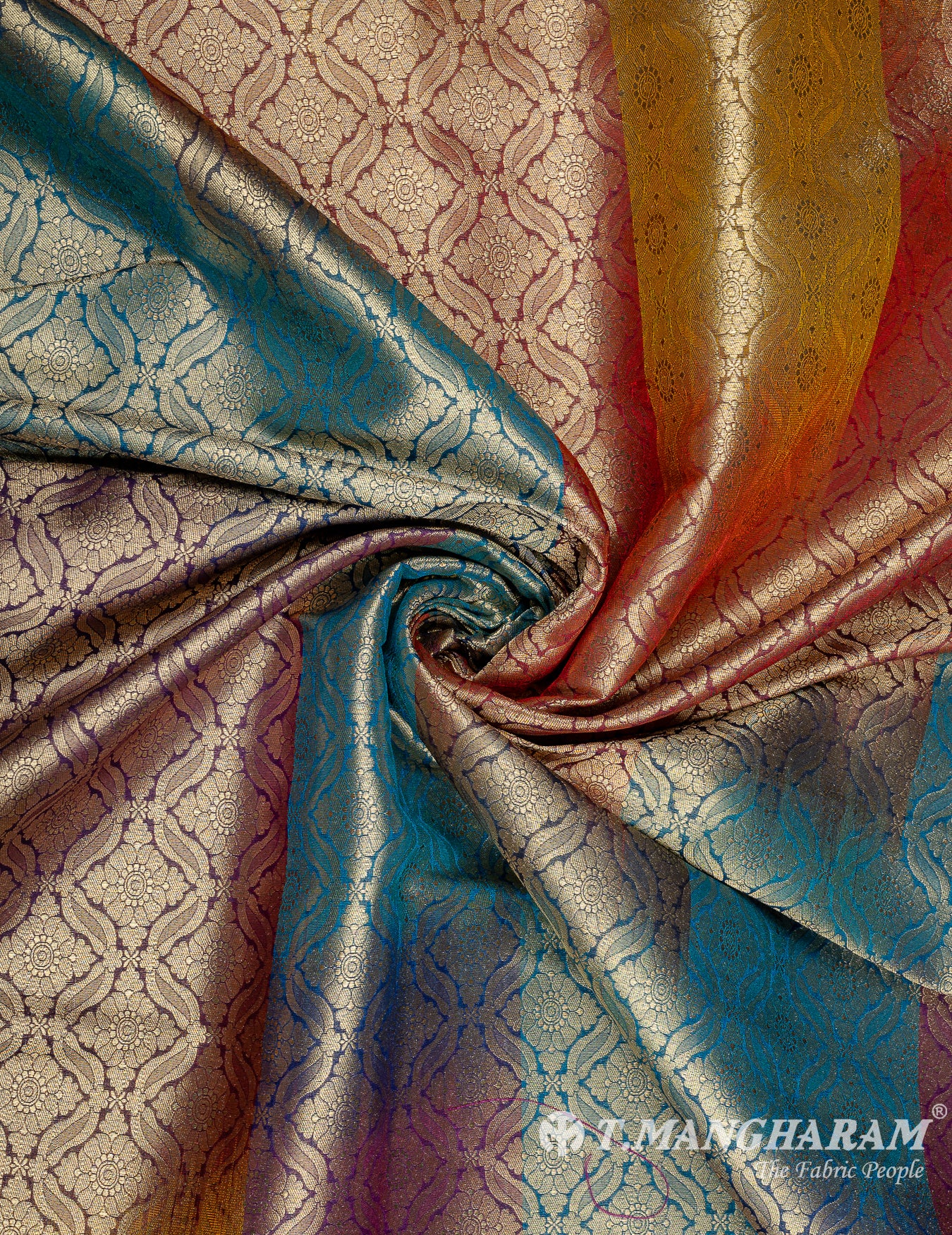 Multicolor Banaras Fabric - EB7187 view-1
