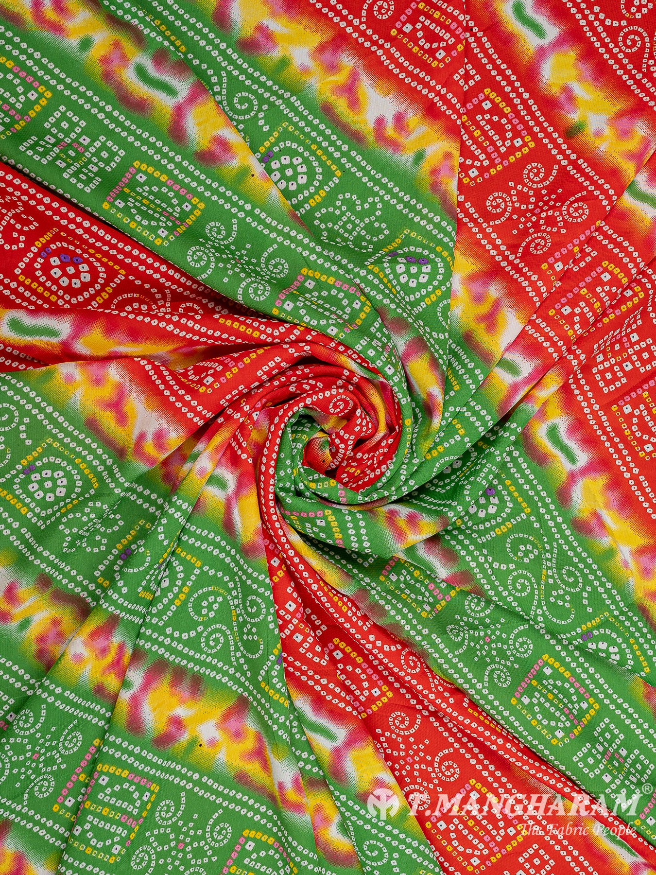 Multicolor Crepe Fabric - EC9747 view-1