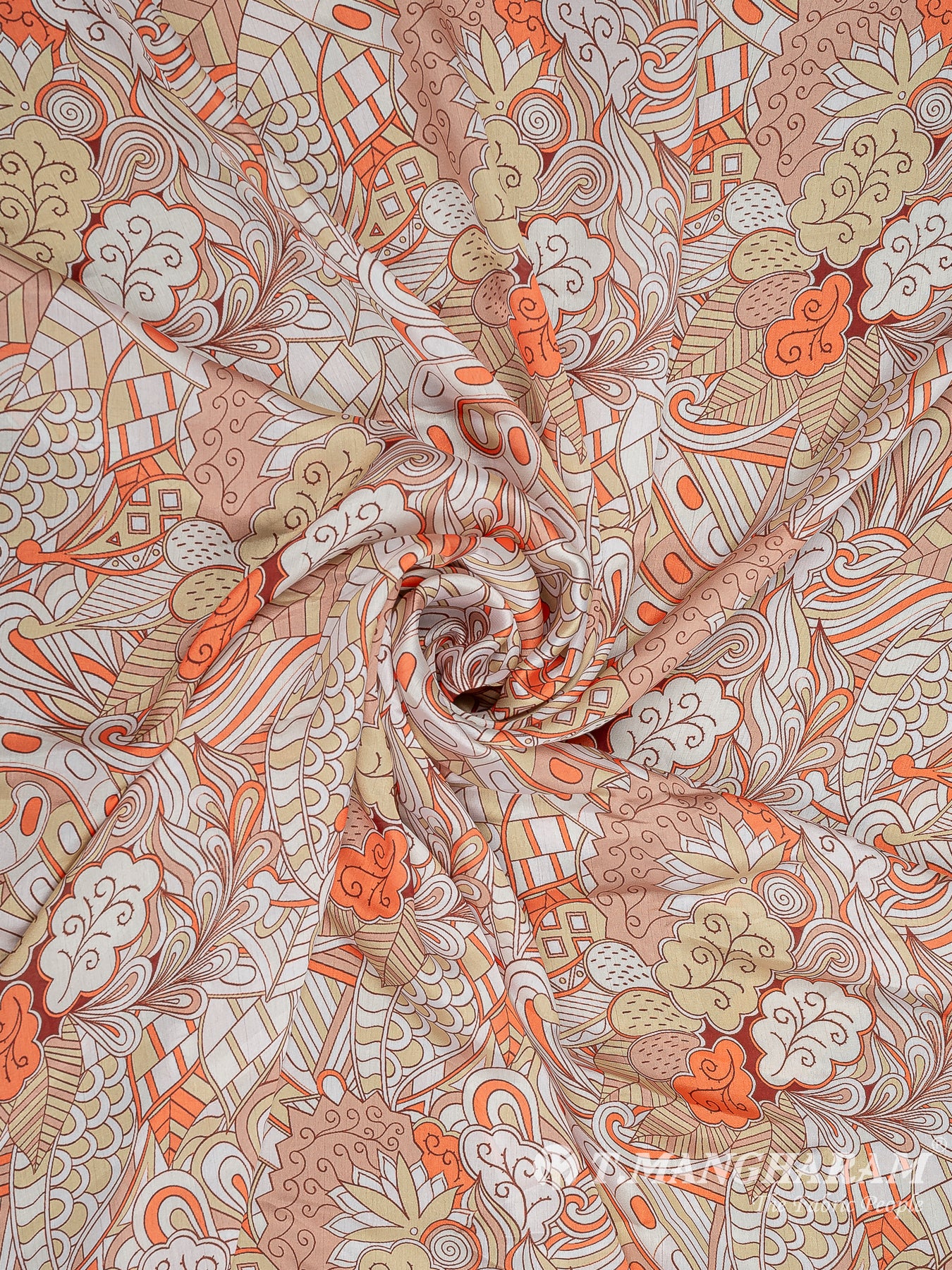 Multicolor Satin Fabric - EC9408 view-1