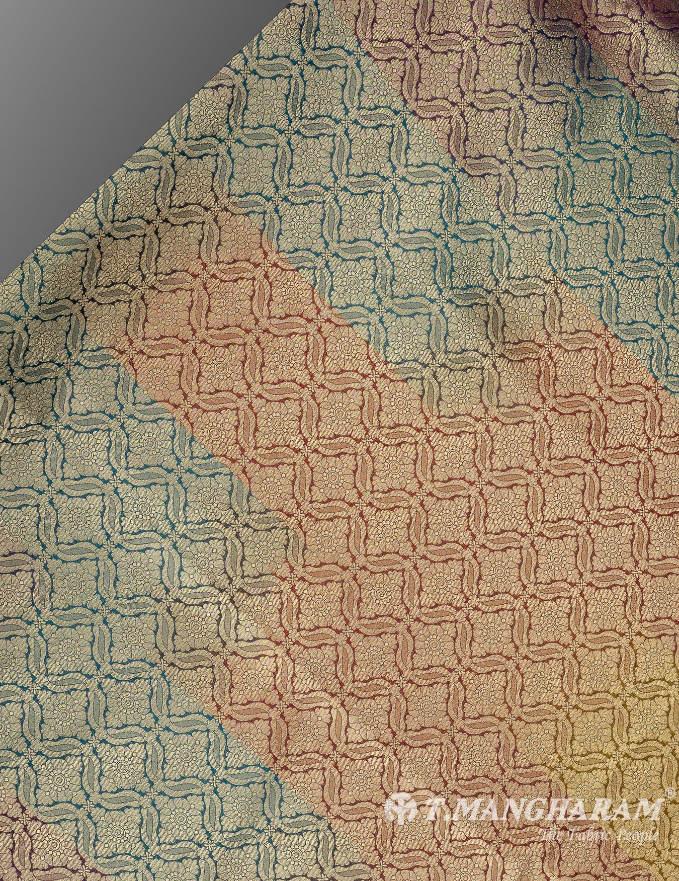 Multicolor Banaras Fabric - EB7192 view-2