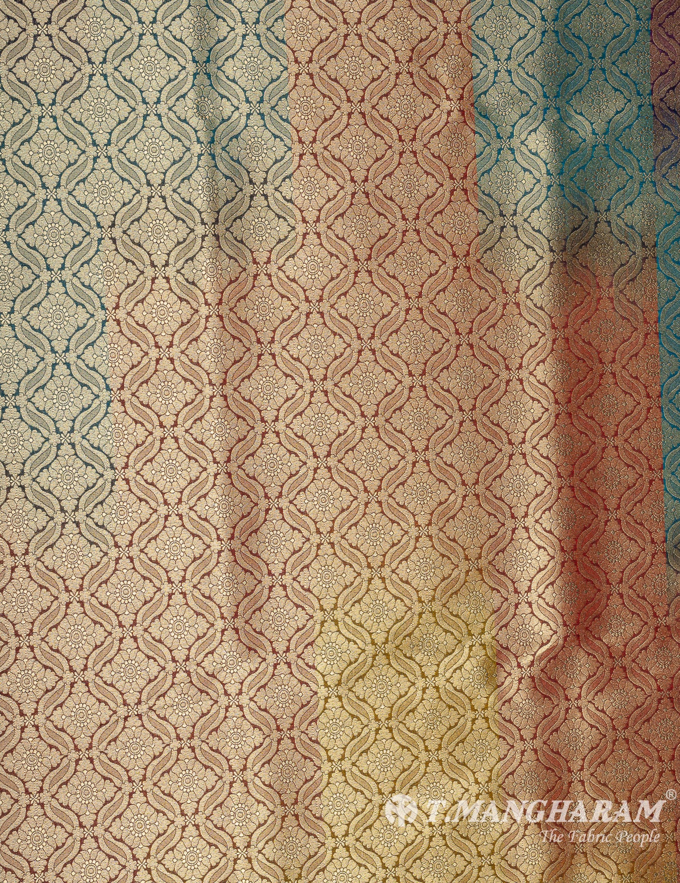 Multicolor Banaras Fabric - EB7192 view-3