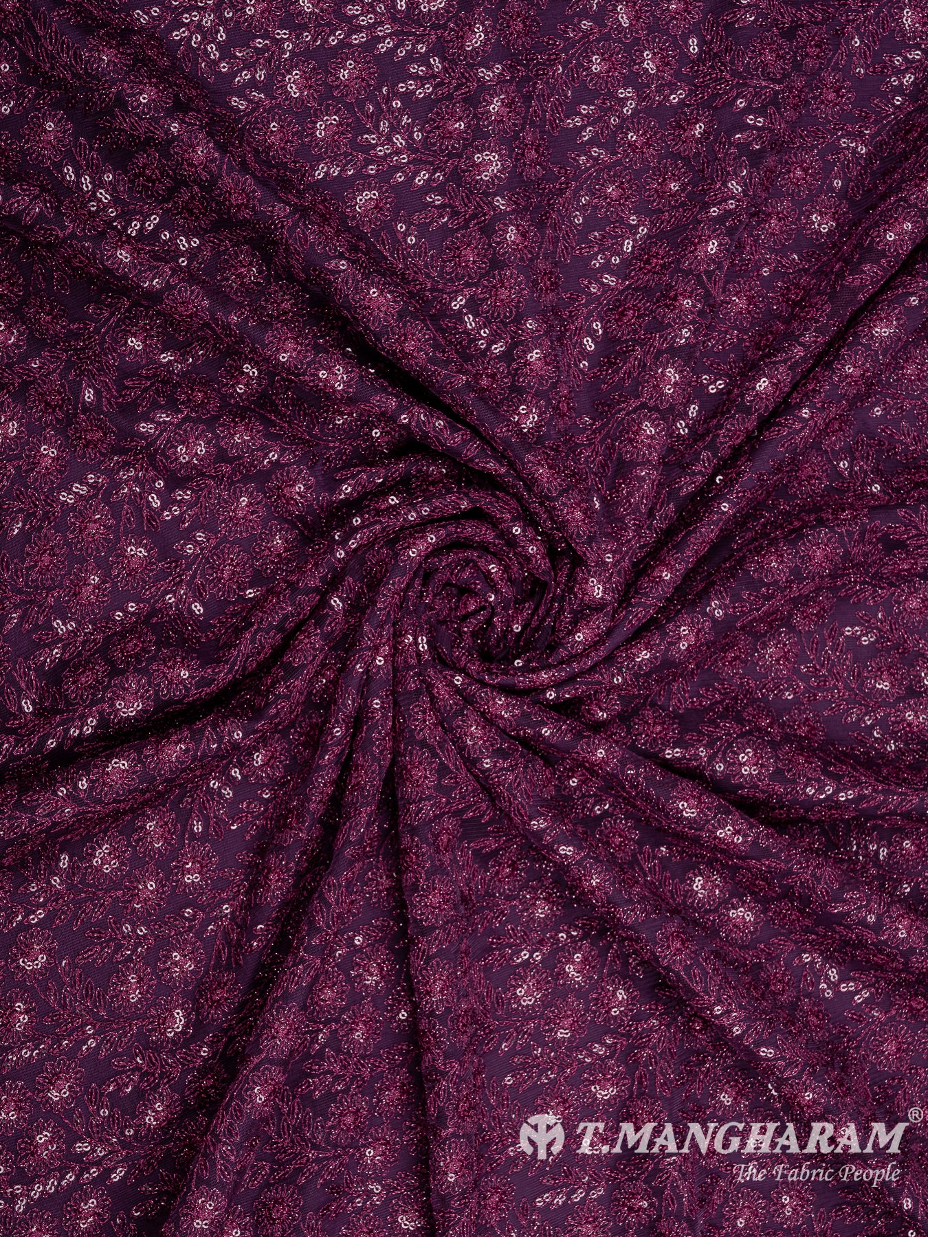 Purple Fancy Net Fabric - EC8562 view-1