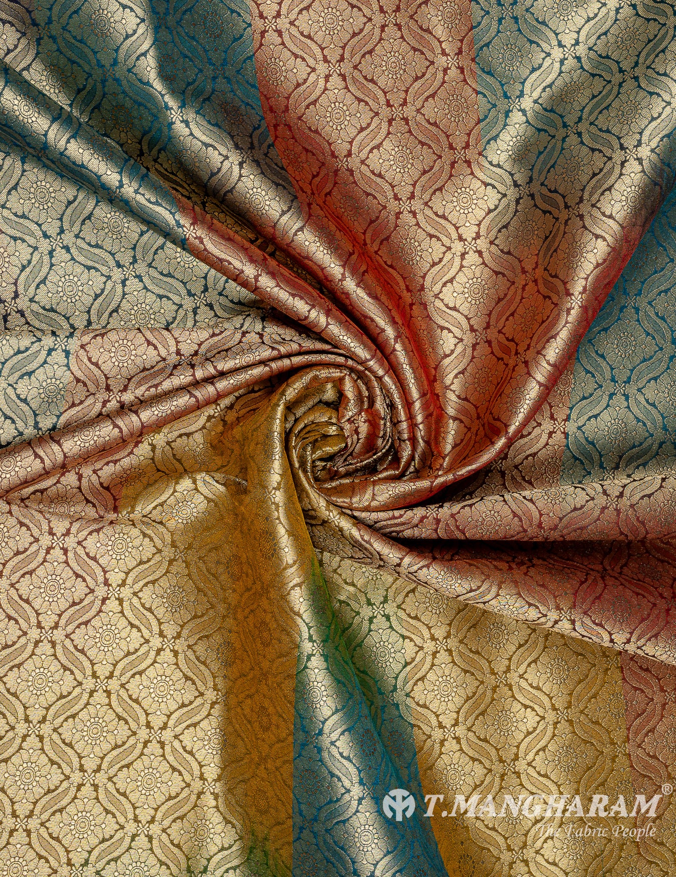 Multicolor Banaras Fabric - EB7192 view-1