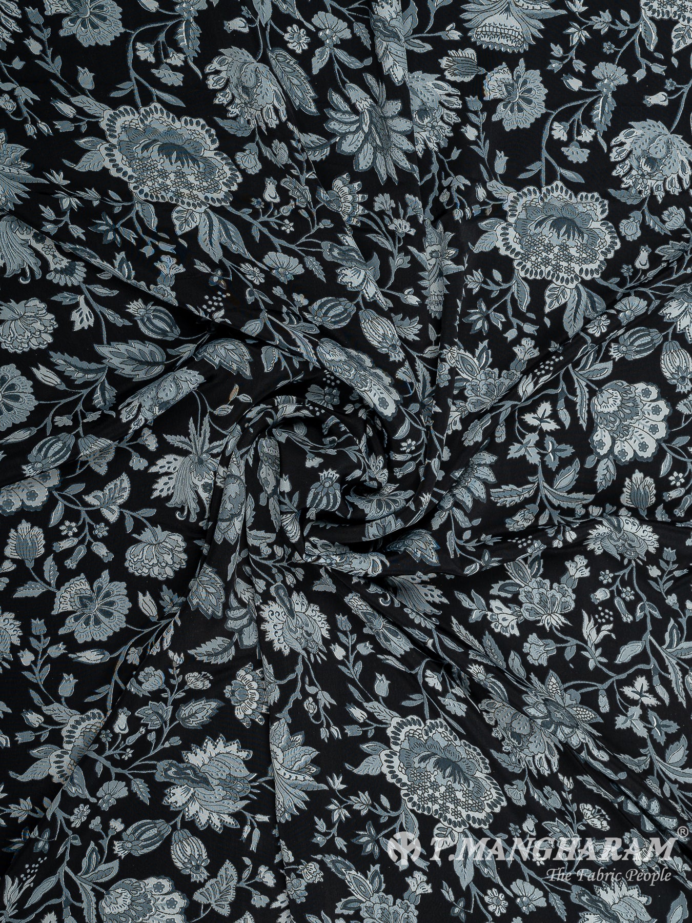 Black Crepe Fabric - EB6906 view-1