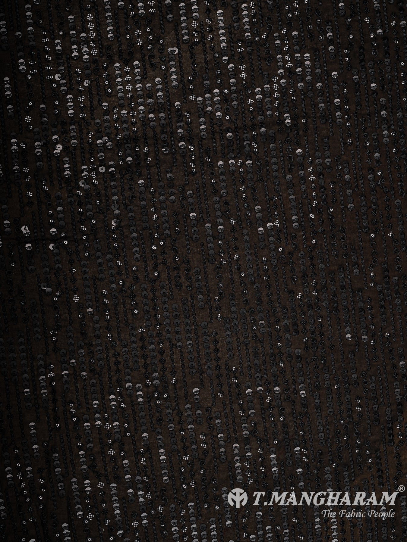 Black Georgette Fabric - EB8165