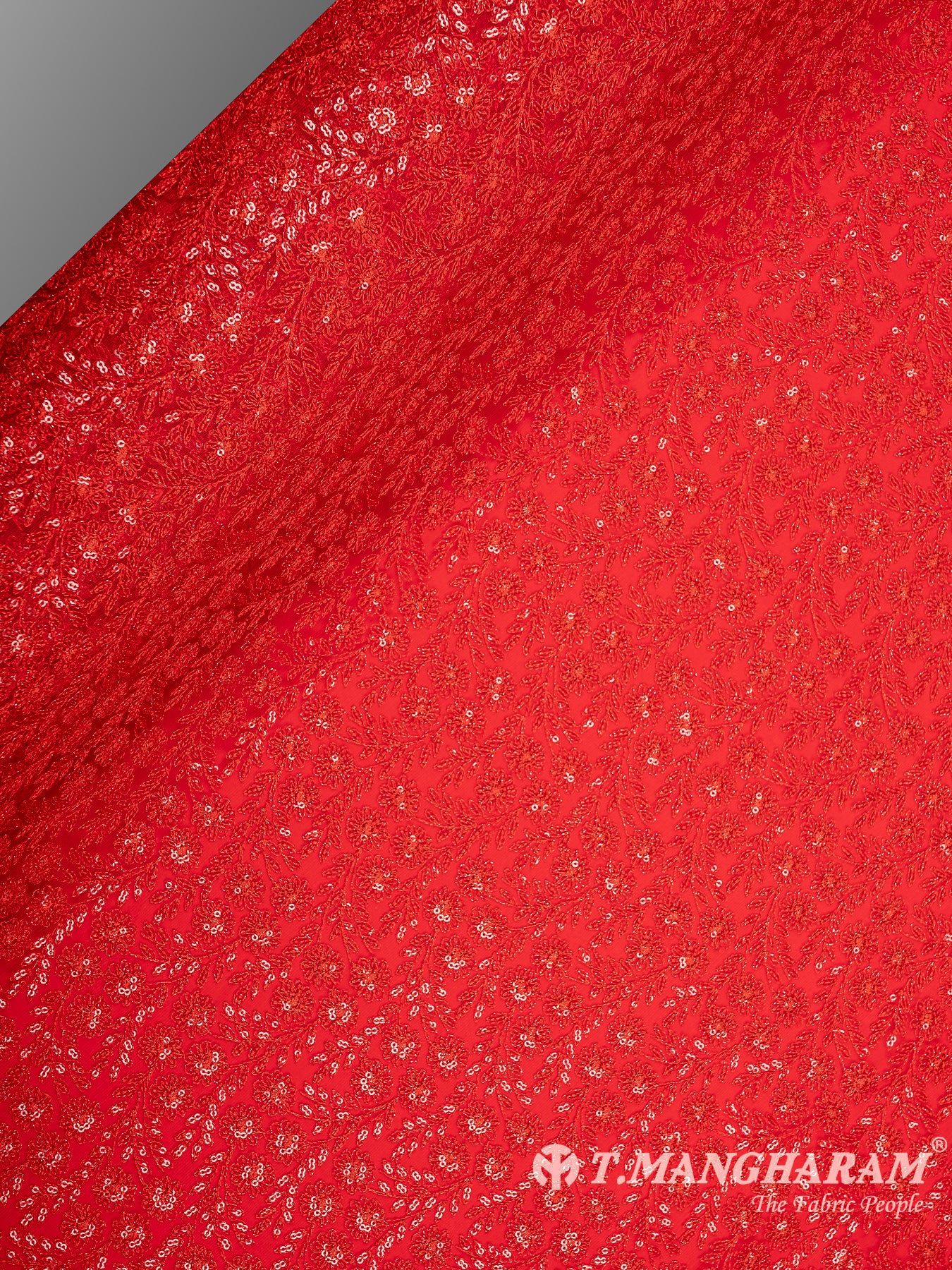 Red Fancy Net Fabric - EC8560 view-2