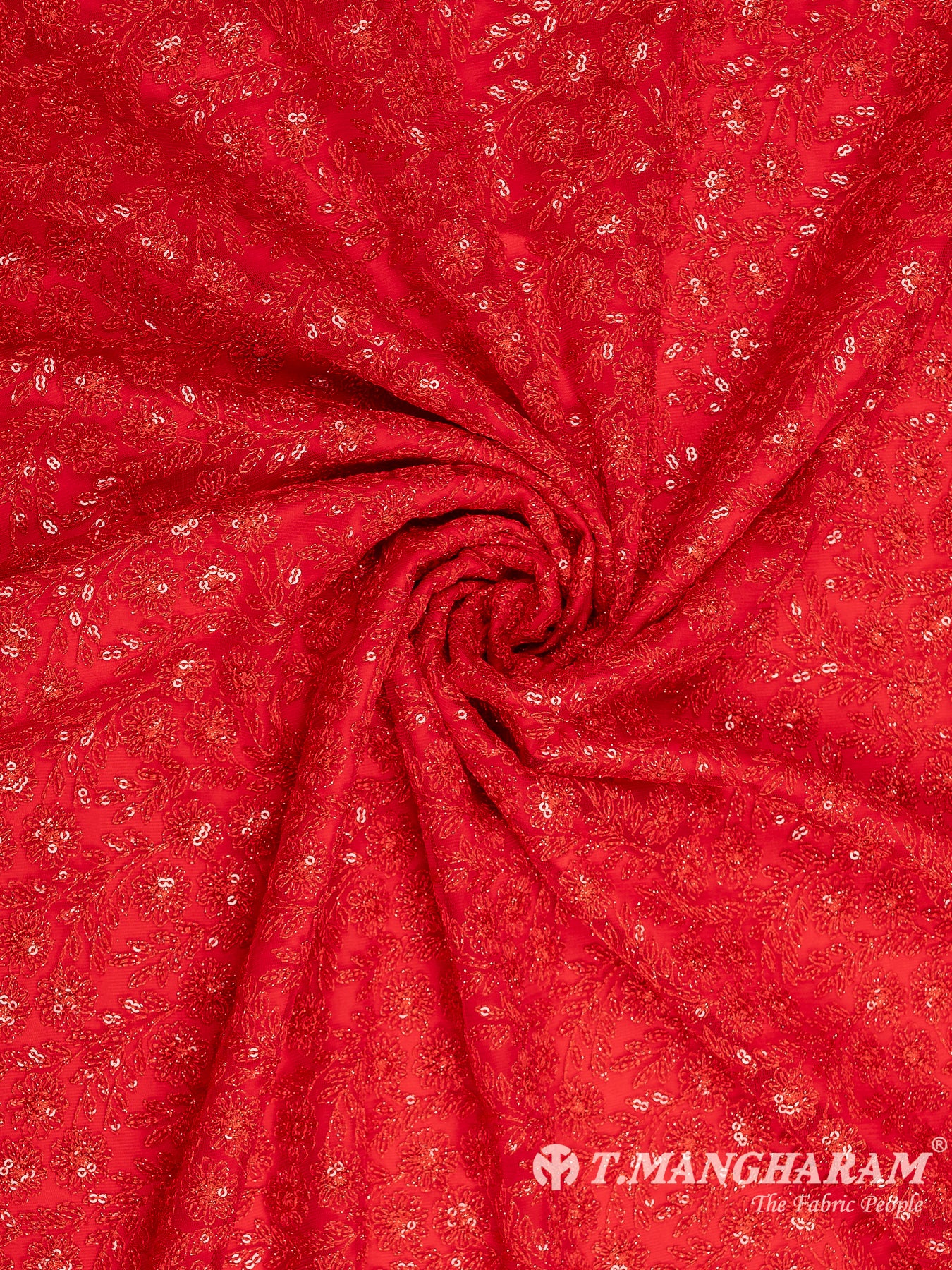 Red Fancy Net Fabric - EC8560 view-1