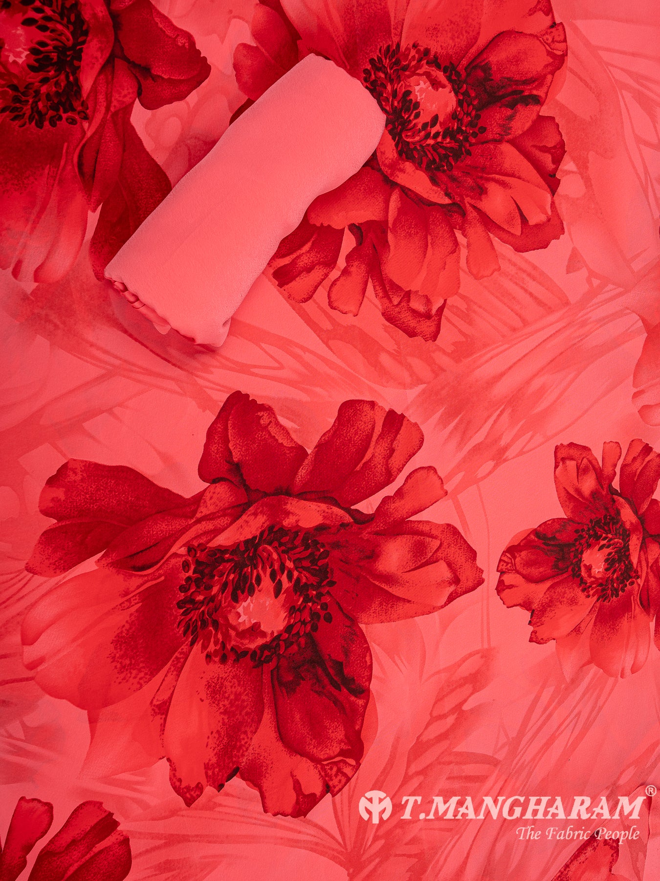 Pink Crepe Chudidhar Fabric Set - EH1662 view-2