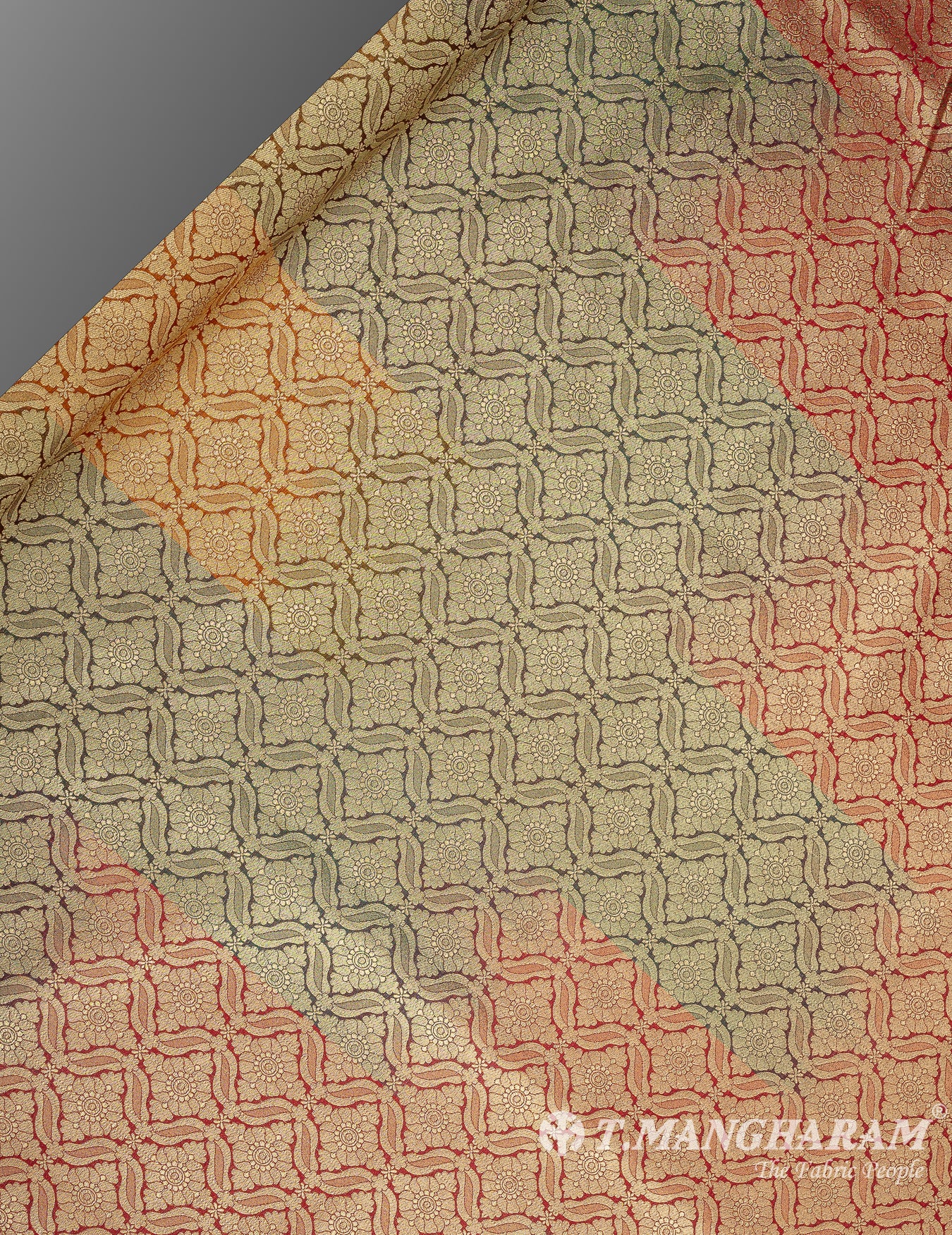 Multicolor Banaras Fabric - EB7195 view-2