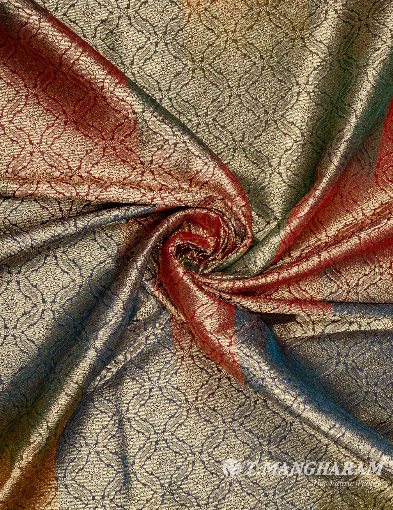 Multicolor Banaras Fabric - EB7195 view-1