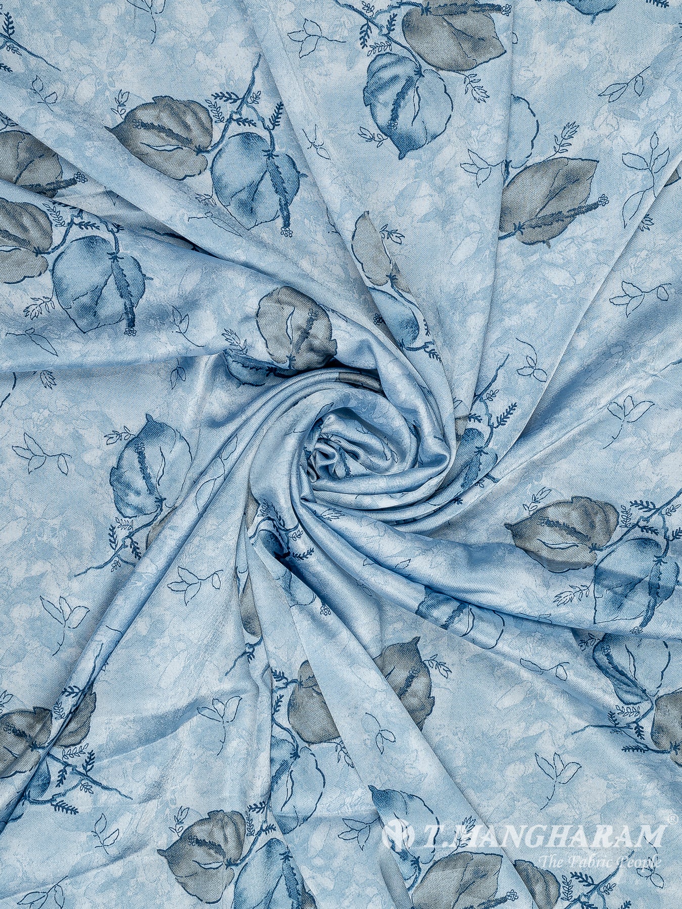 Blue Satin Fabric - EA3501