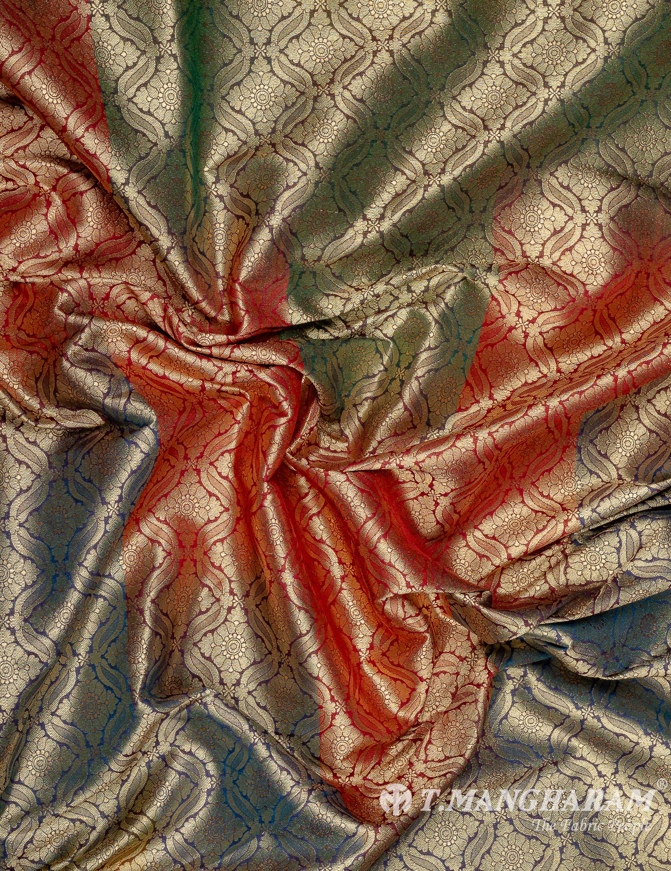 Multicolor Banaras Fabric - EB7195 view-4