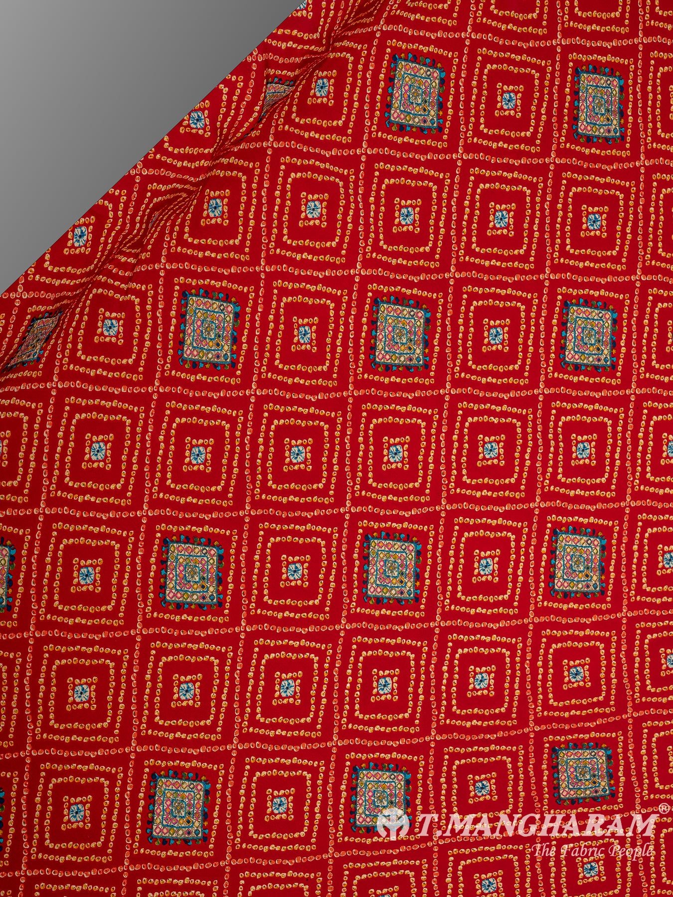 Maroon Crepe Fabric - EB6901 view-2