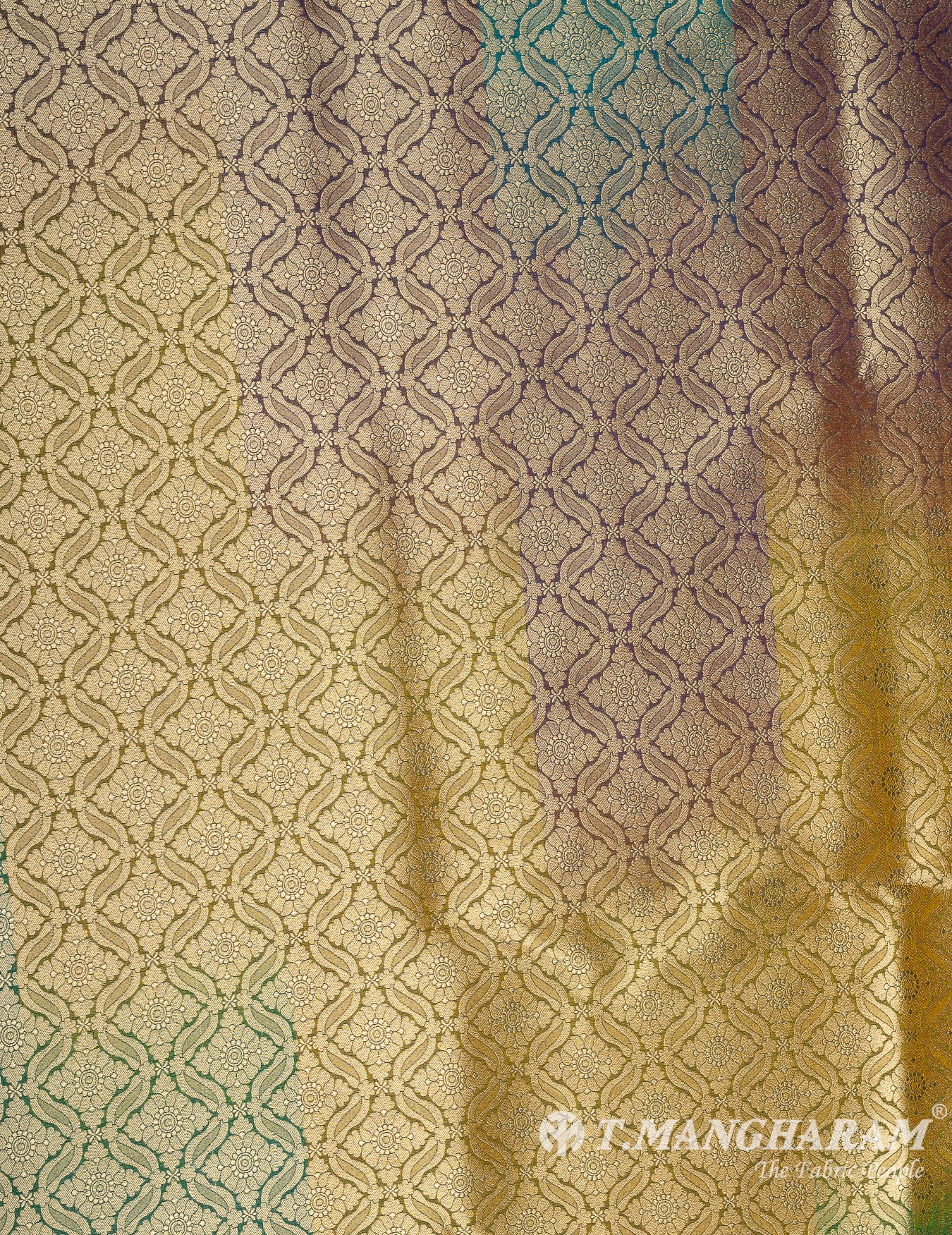 Multicolor Banaras Fabric - EB7191 view-3