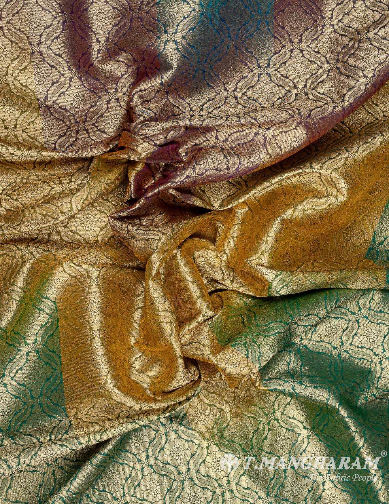 Multicolor Banaras Fabric - EB7191 view-4