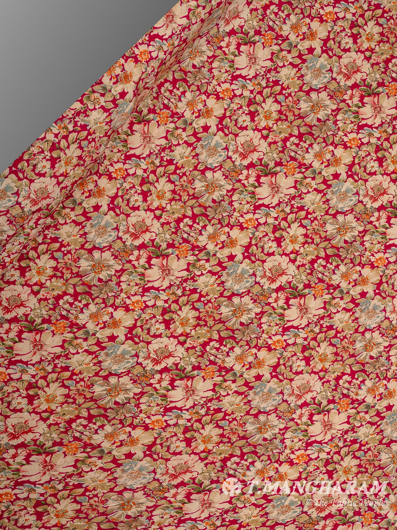 Maroon Crepe Fabric - EB6898 view-2