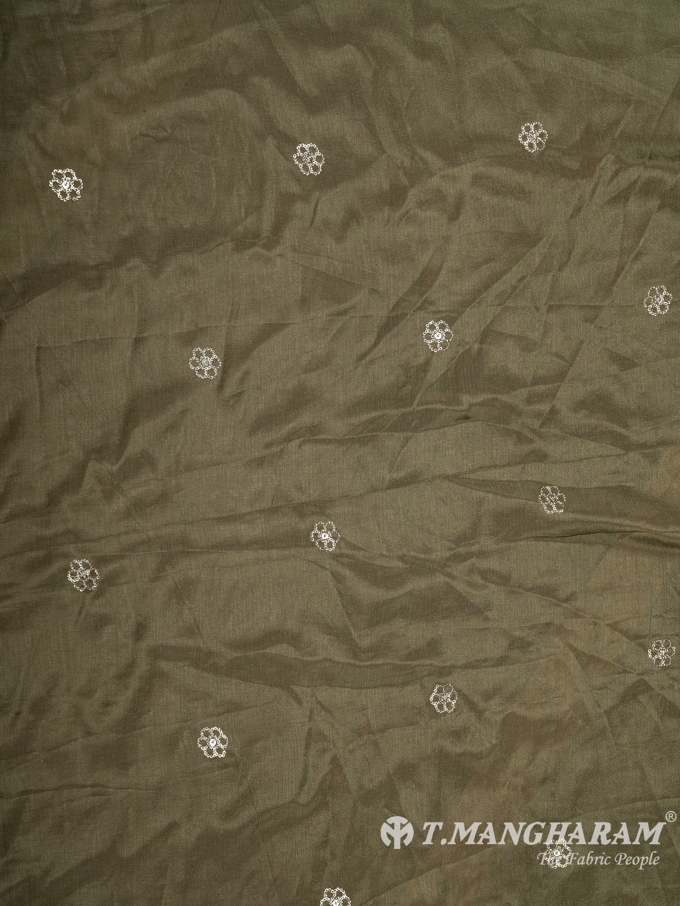 Green Chinnon Silk Fabric - EC8298 view-4
