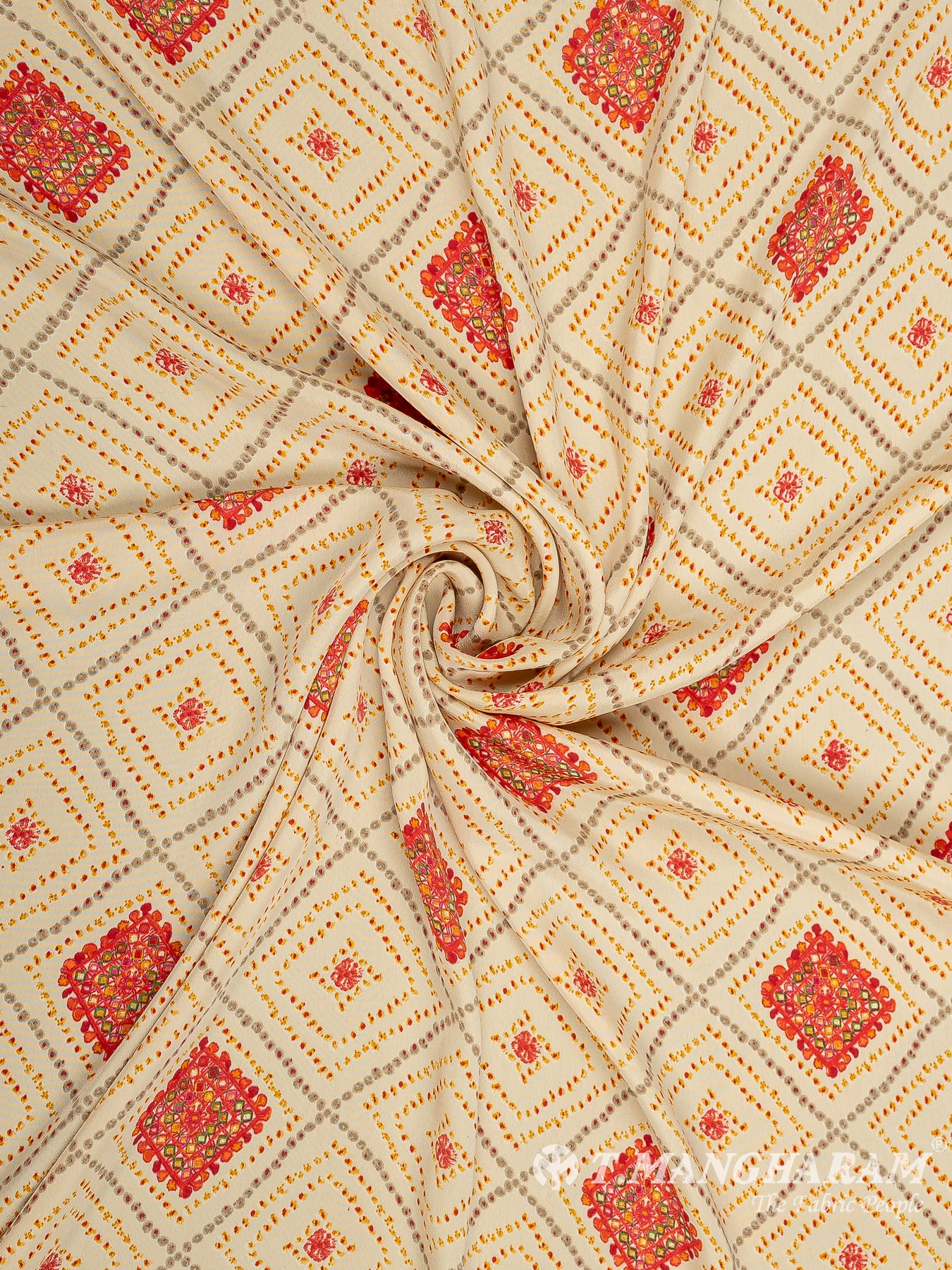 Biege Crepe Fabric - EB6890 view-1