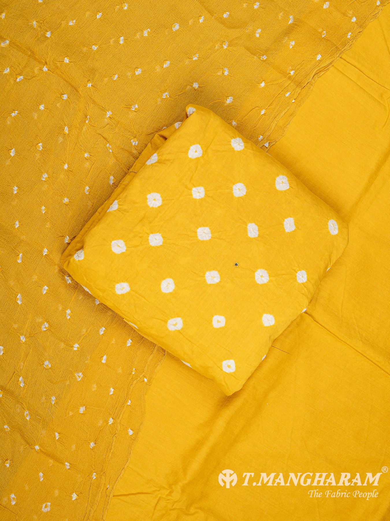 Yellow Cotton Chudidhar Fabric Set - EG1757 view-1