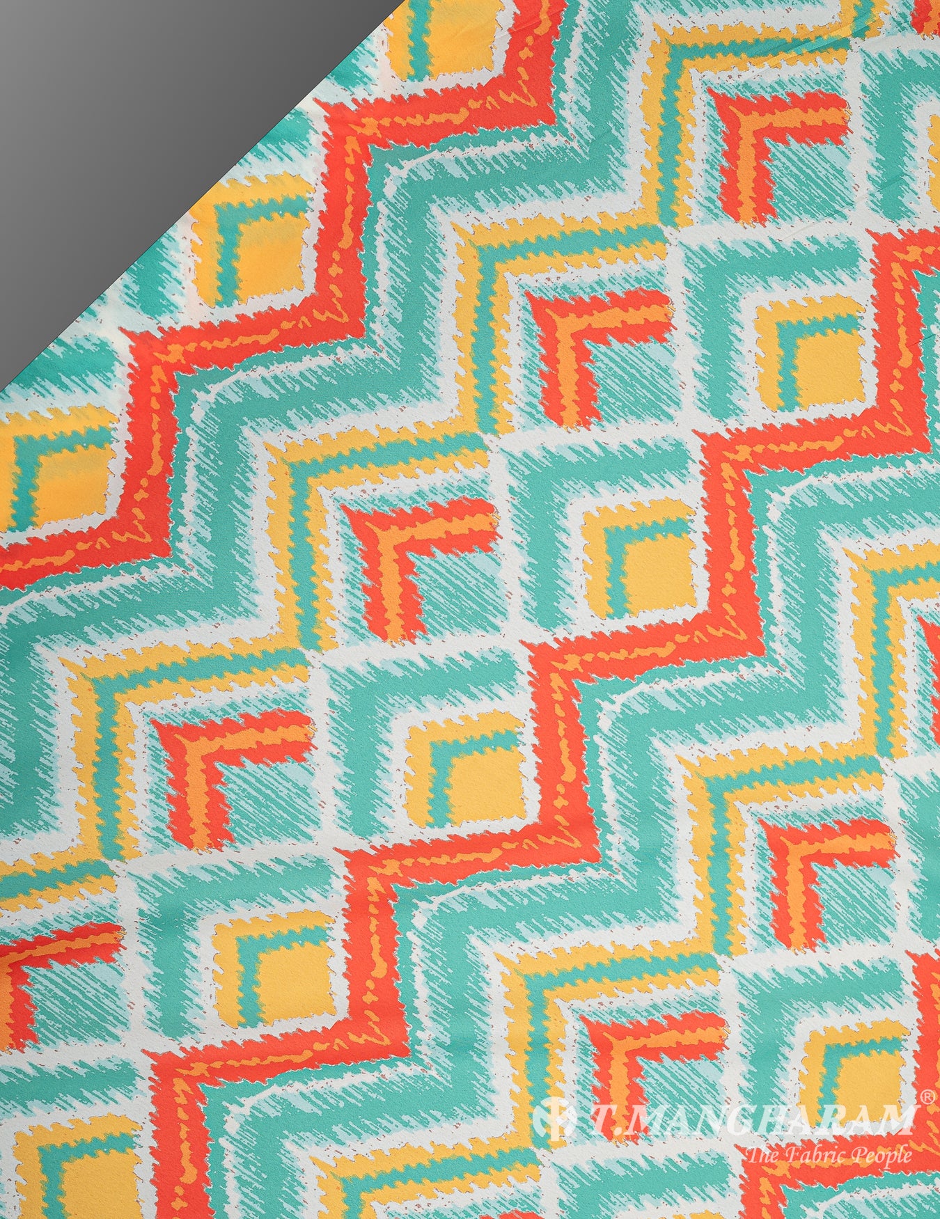 Multicolor Crepe Fabric - EB7231 view-2