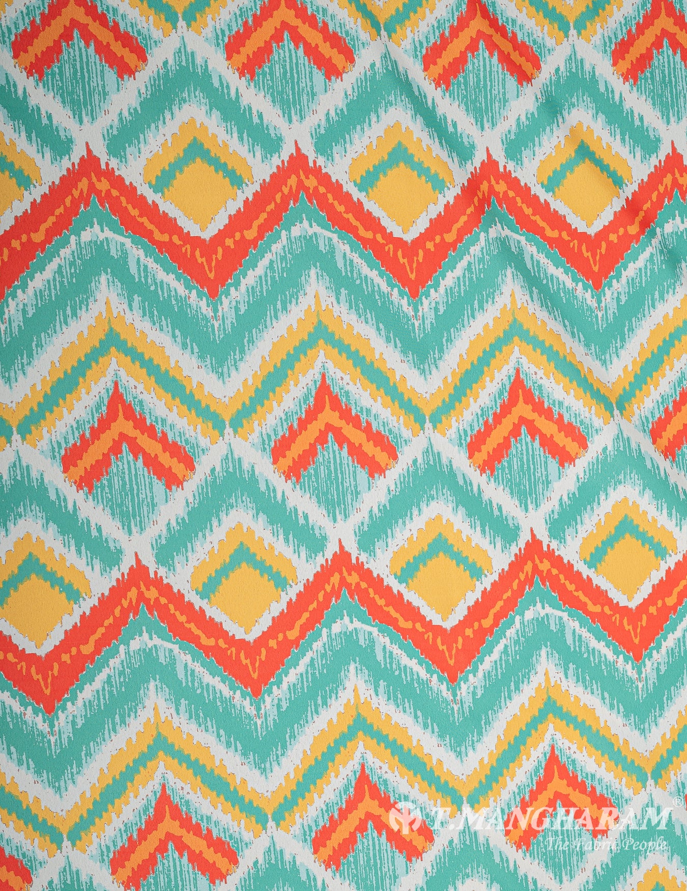 Multicolor Crepe Fabric - EB7231 view-3