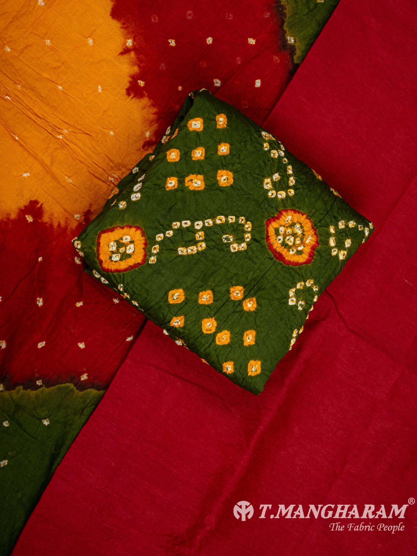 Mutlicolor Cotton Chudidhar Fabric Set - EG1766 view-1