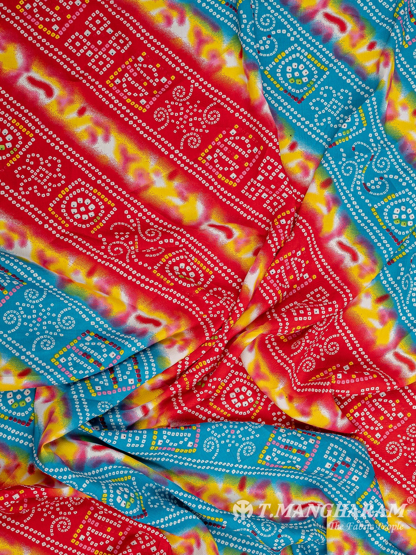 Multicolor Crepe Fabric - EC9754 view-4