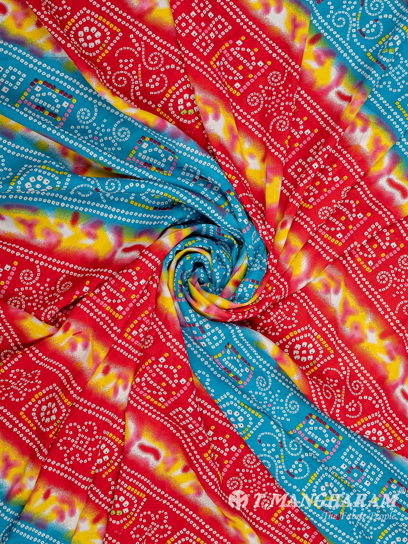 Multicolor Crepe Fabric - EC9754 view-1