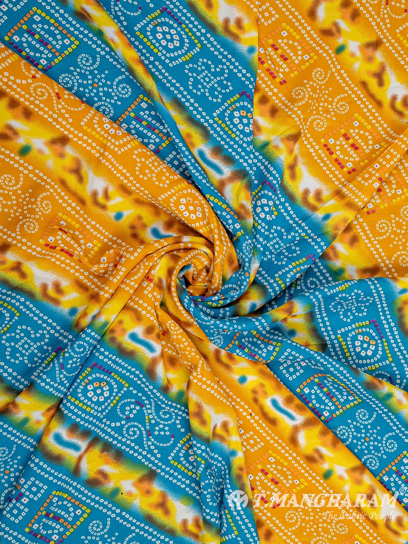 Multicolor Crepe Fabric - EC9752 view-1
